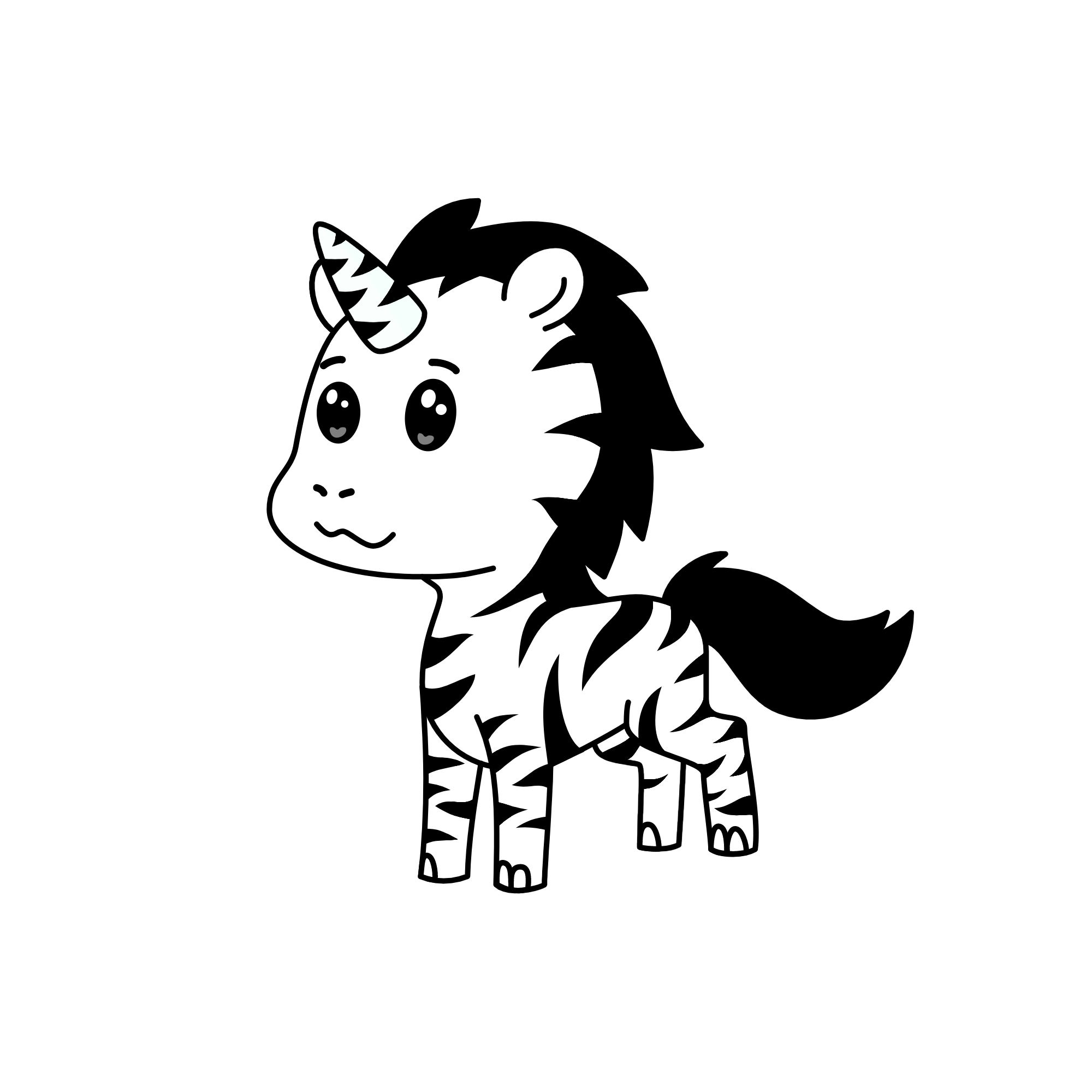 Zebra, the unicorn