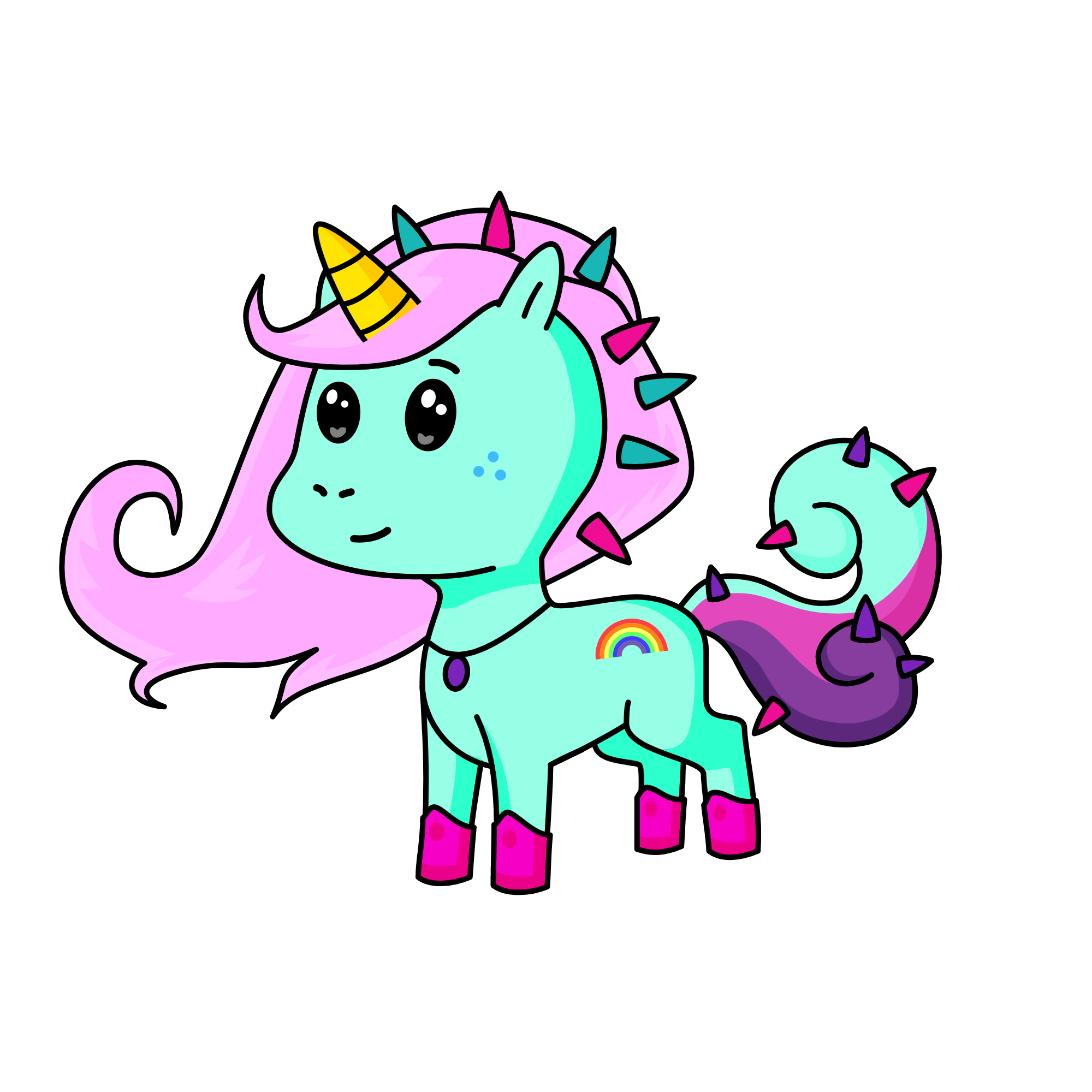 pink unicorn jasmen , the unicorn