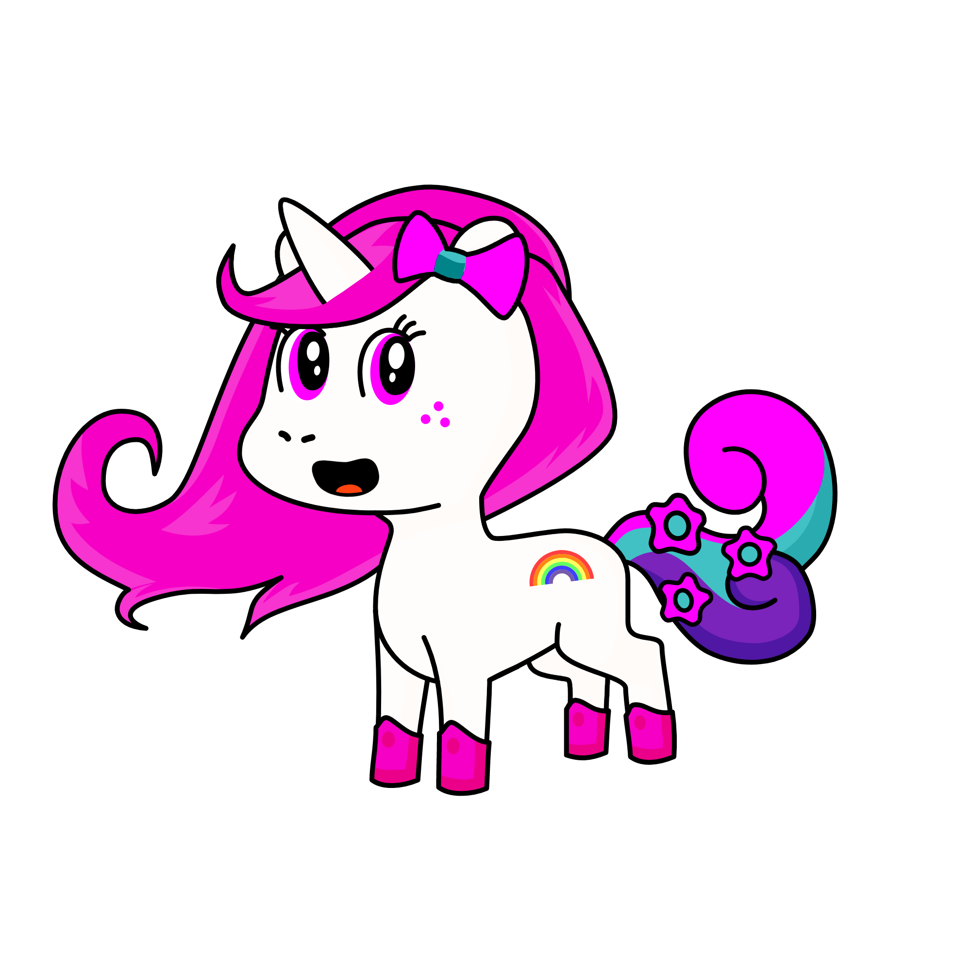 Candy Hearts, the unicorn