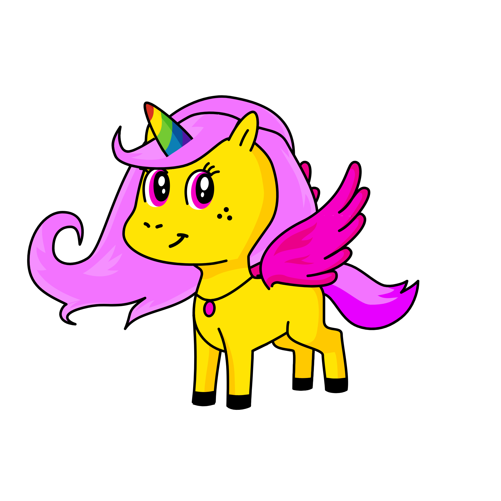 pinki, the unicorn