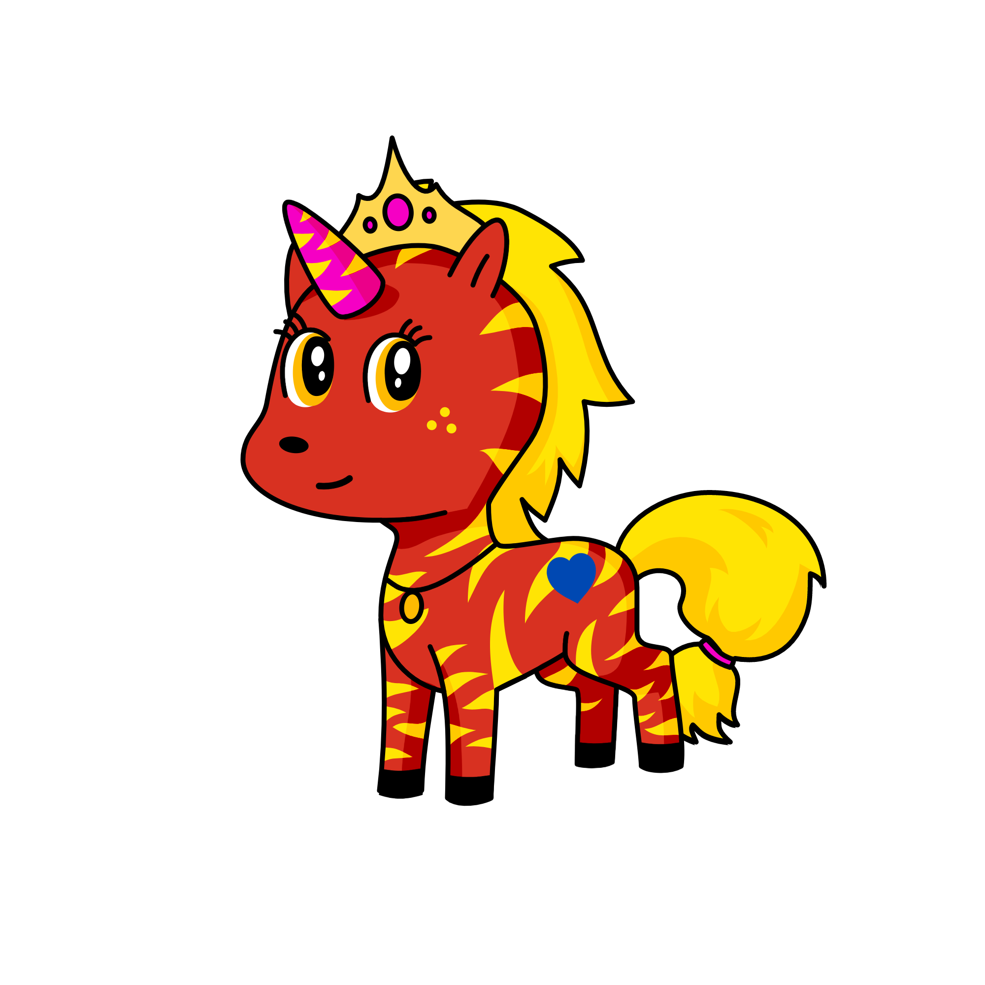 Fire, the unicorn