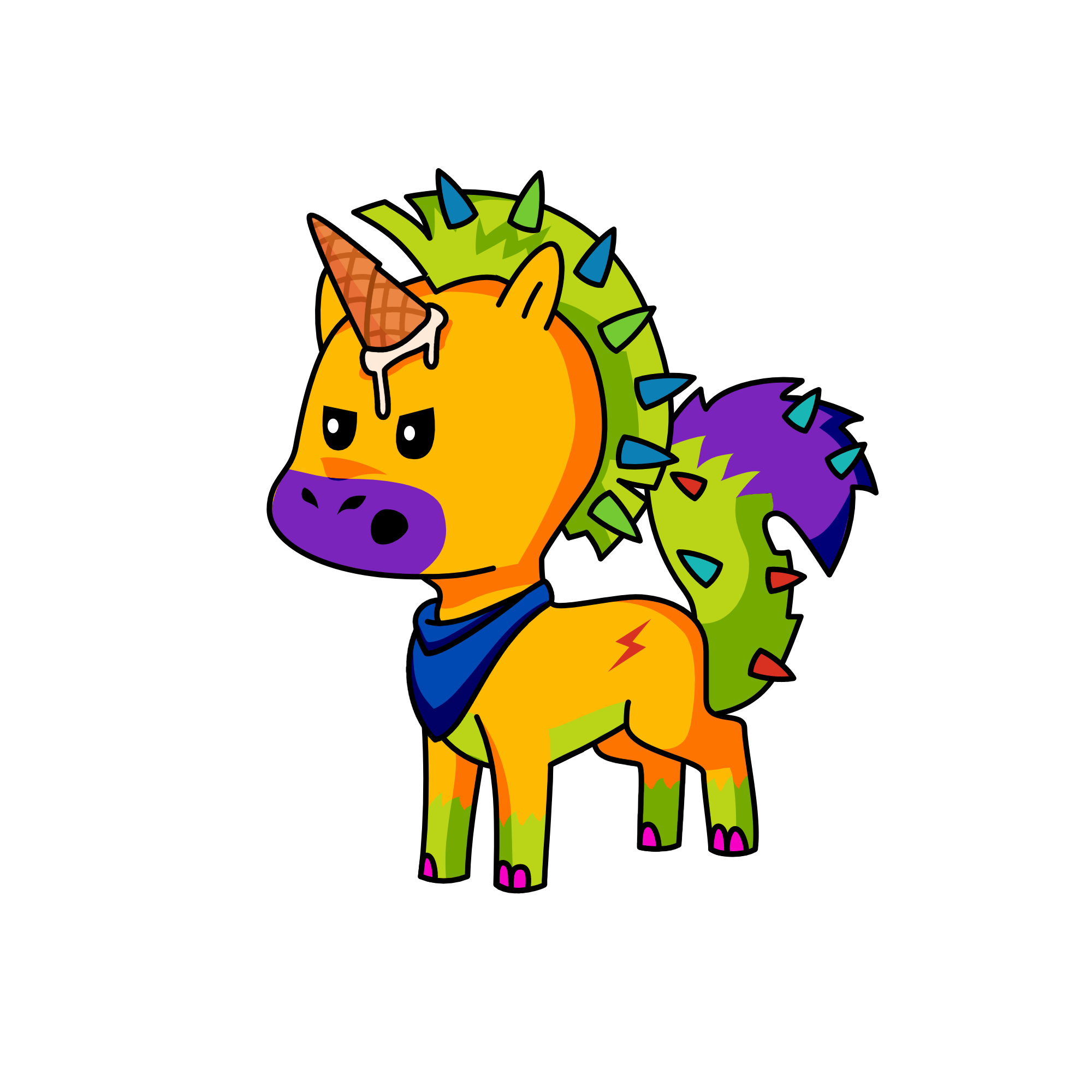 grouchy, the unicorn