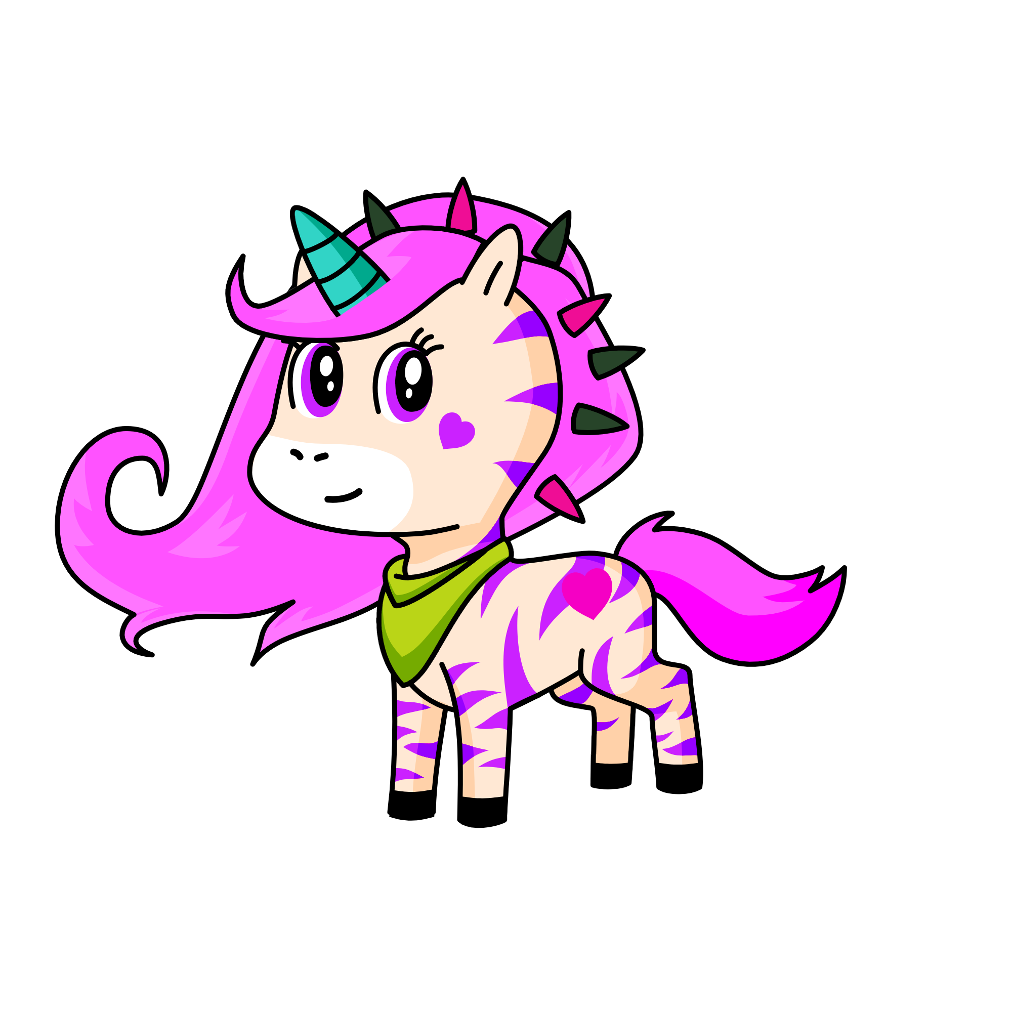DiamondPink, the unicorn