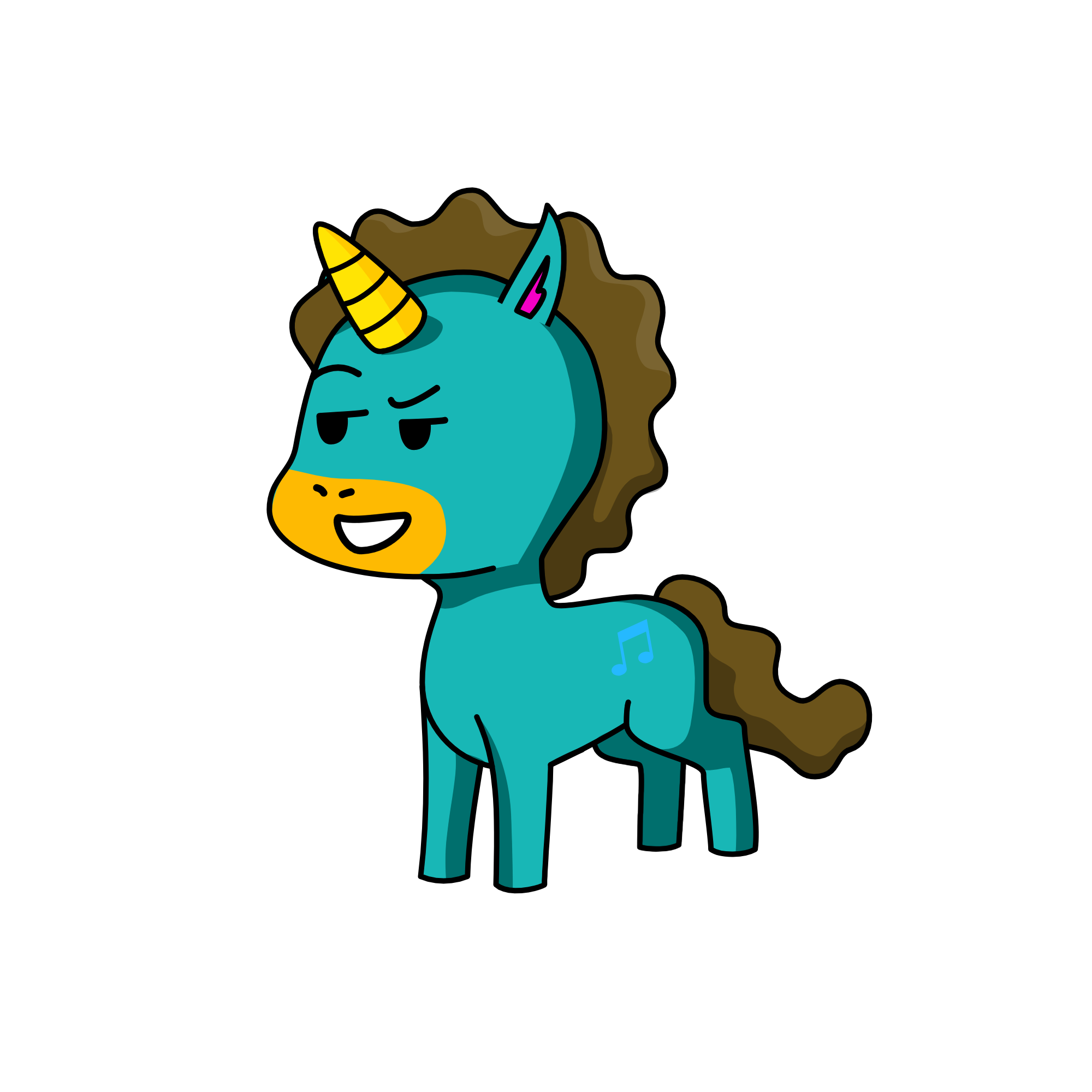 Jazzacorn, the unicorn
