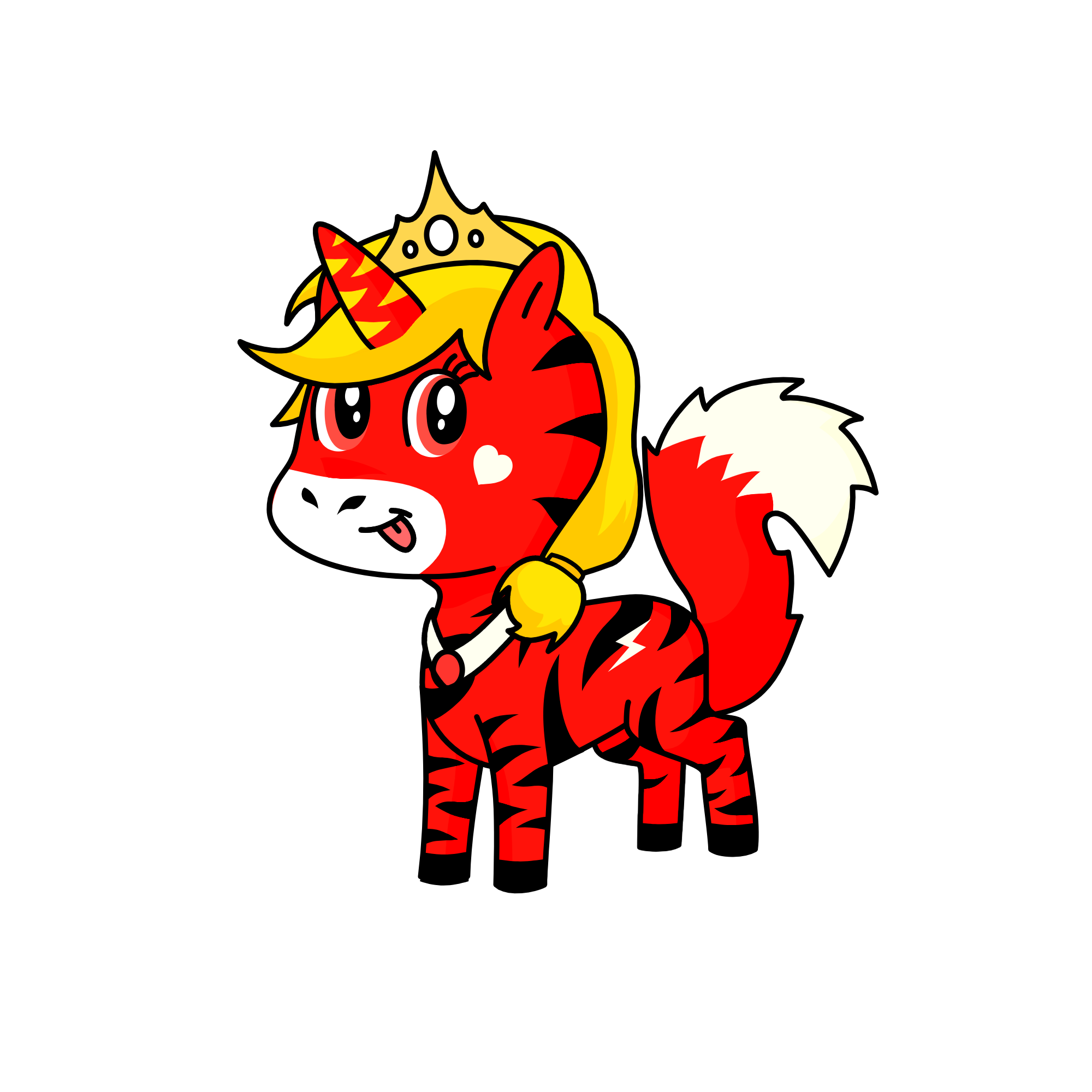 Flame, the unicorn