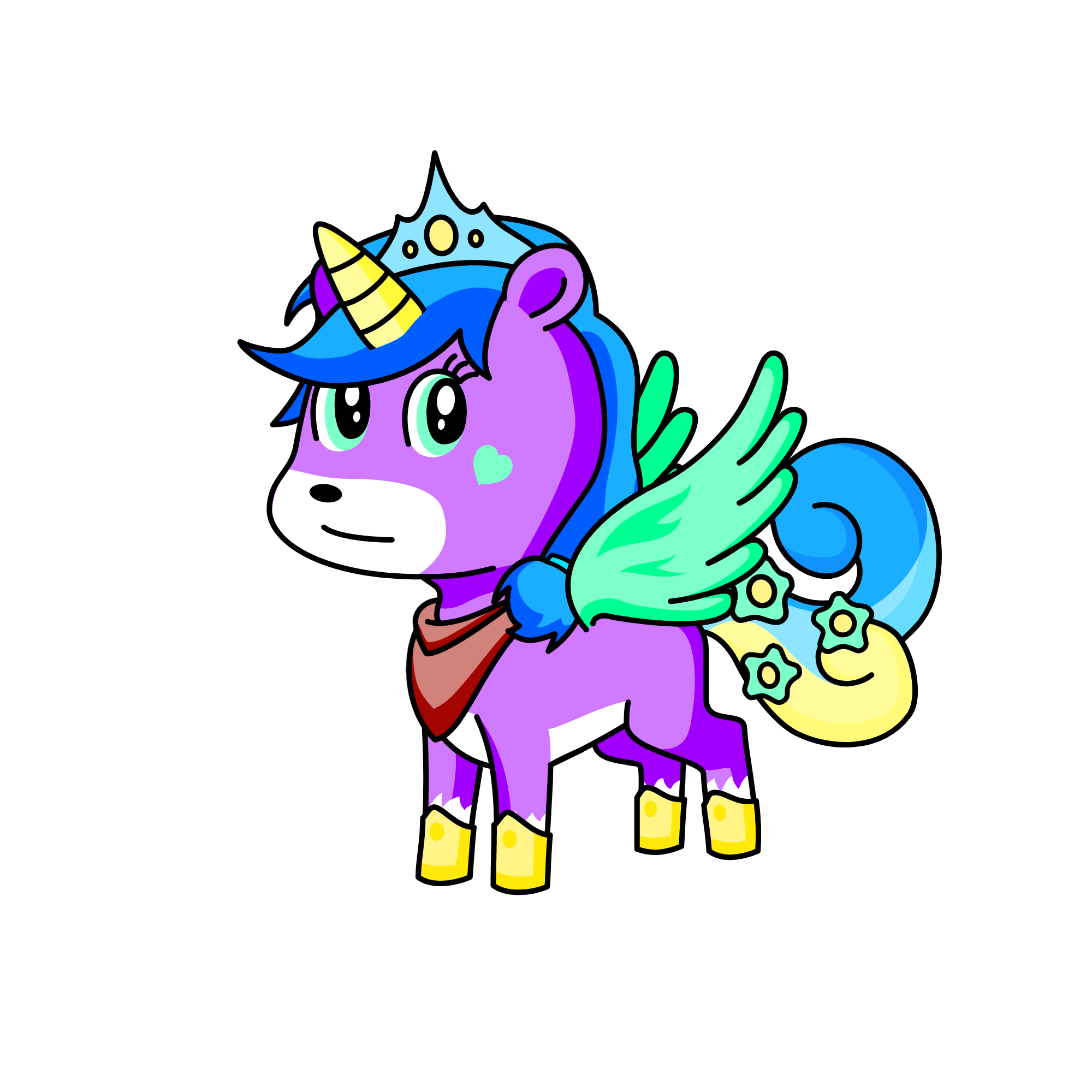 neon, the unicorn