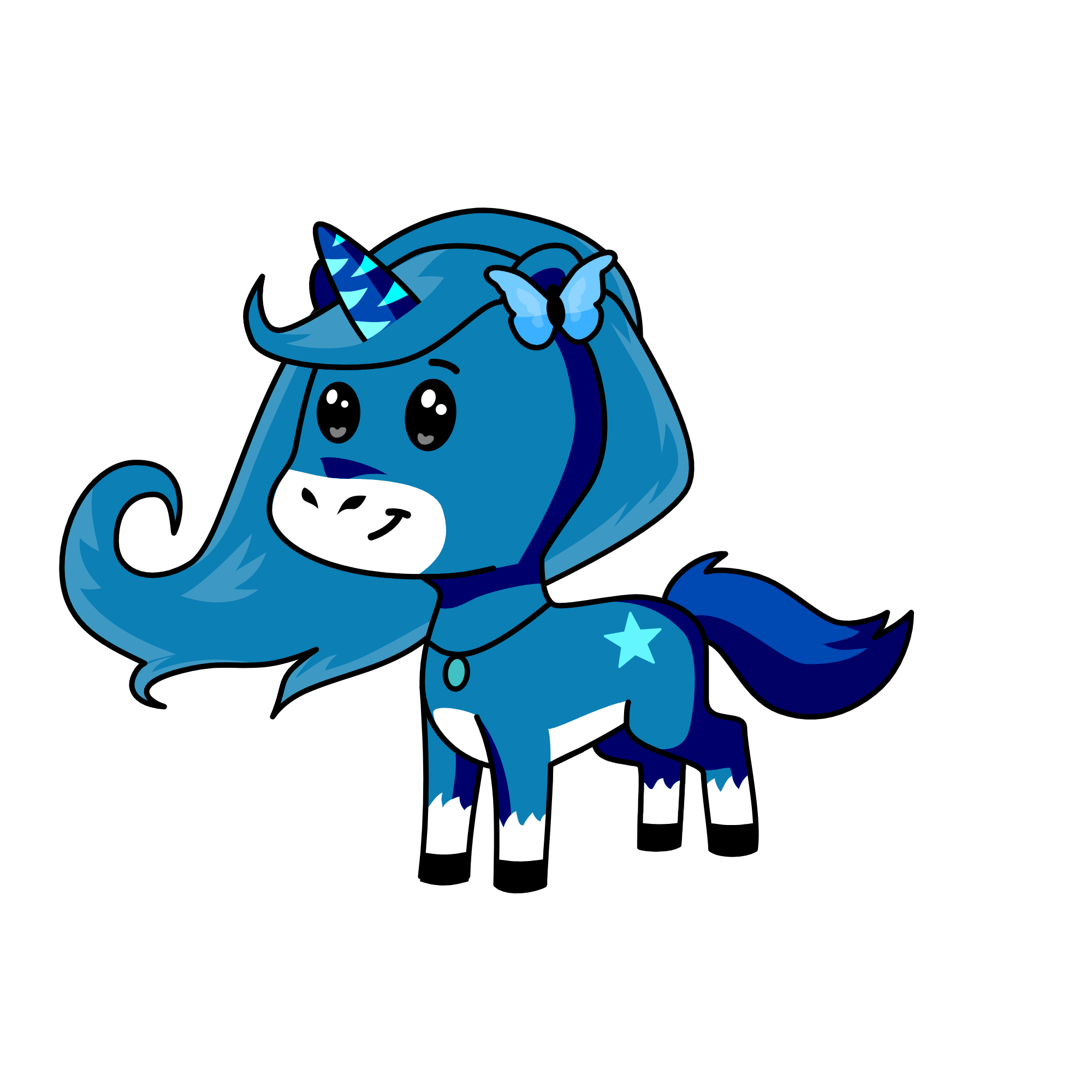 moonlight, the unicorn