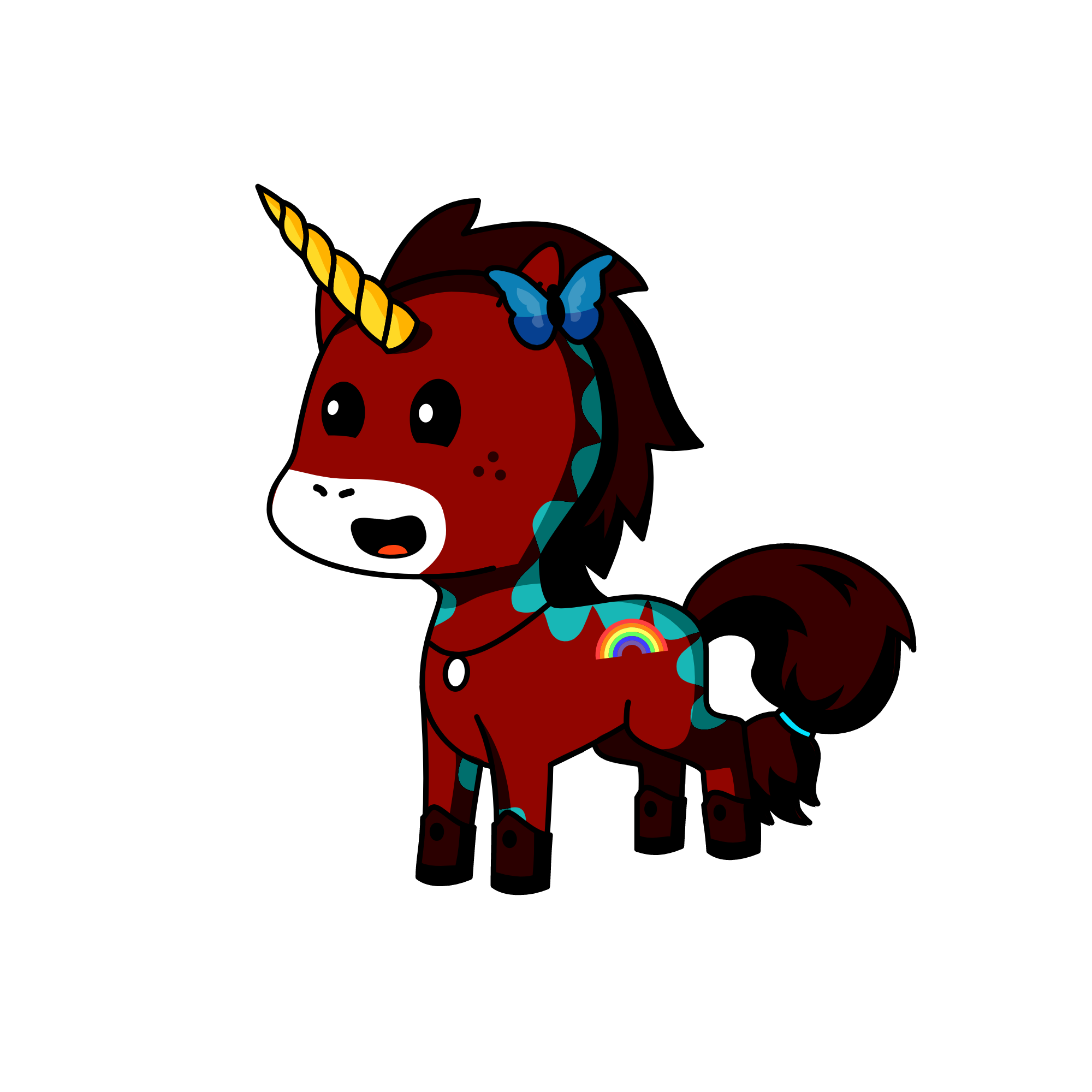 Sparkles, the unicorn