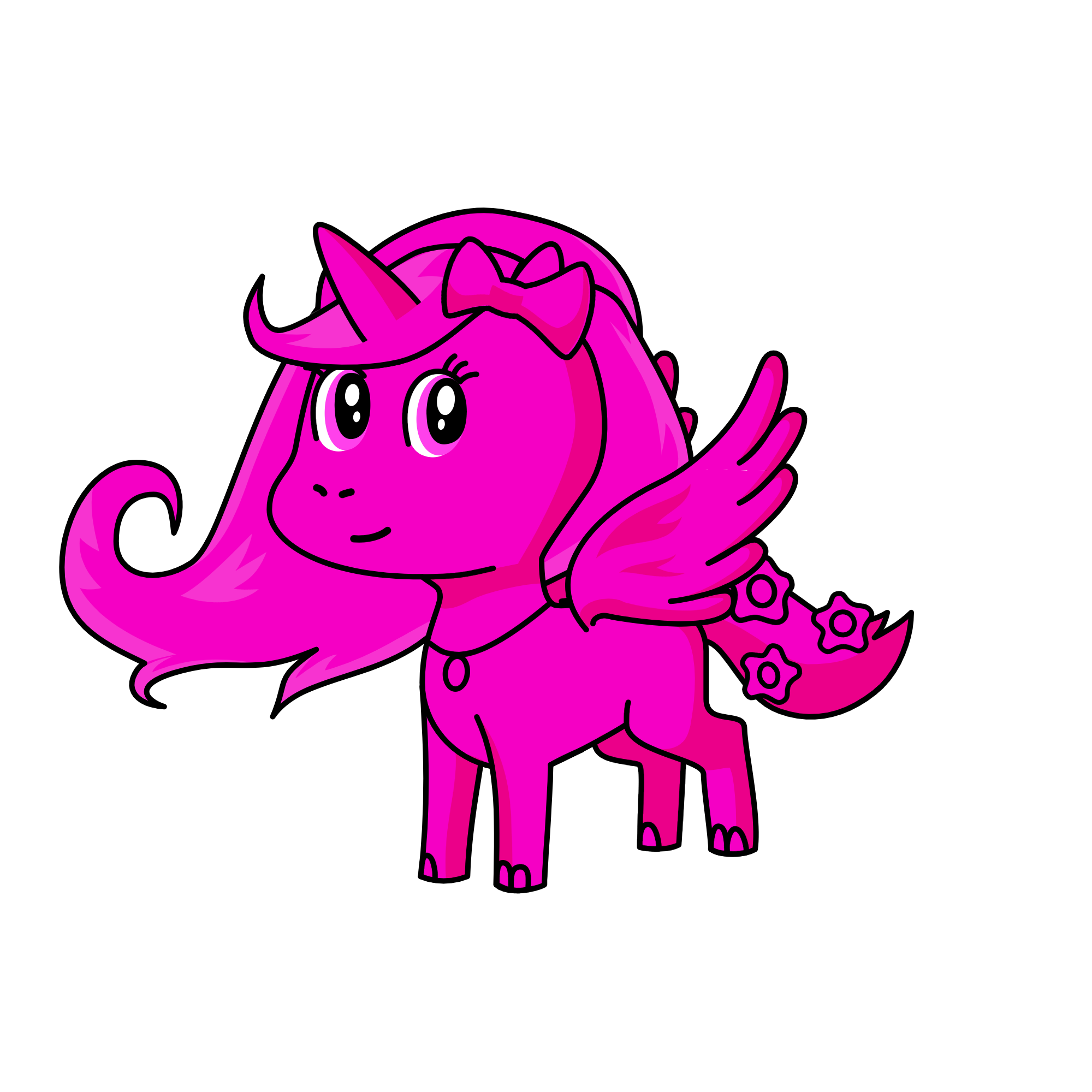 Pinky, the unicorn