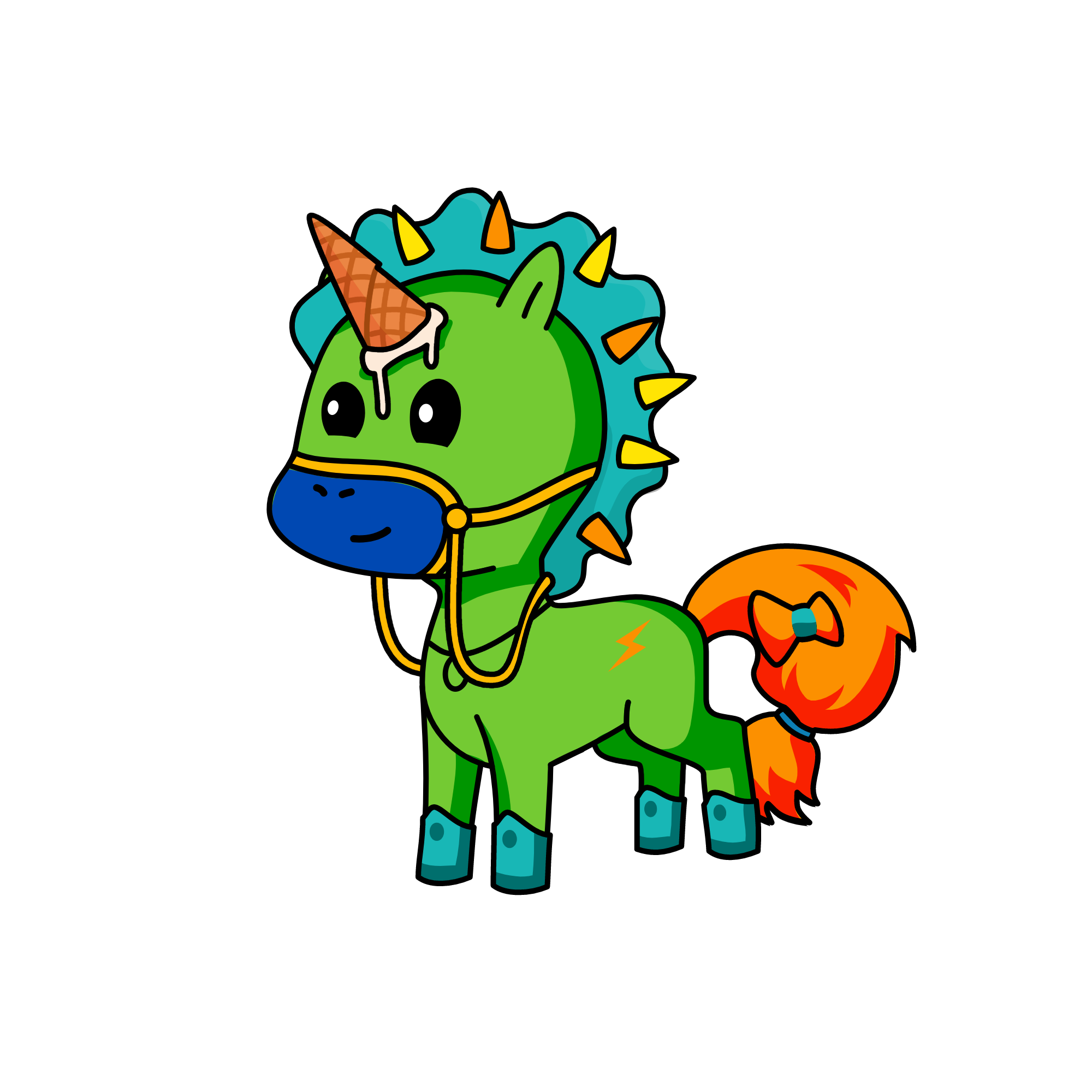 Lime, the unicorn