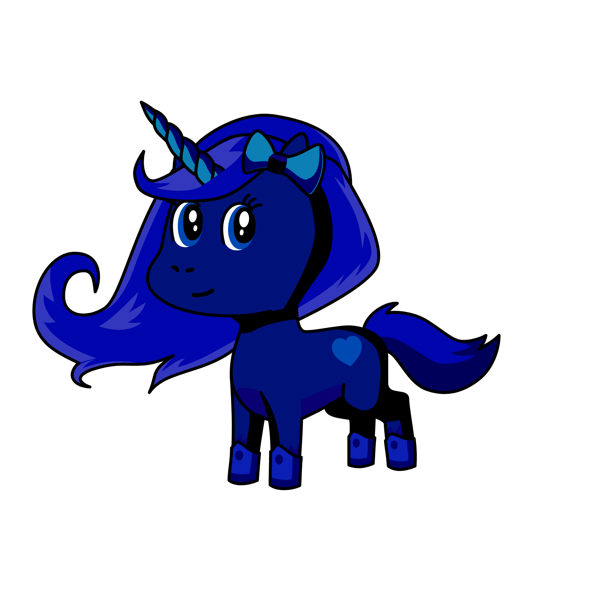 Queen Midnight, the unicorn
