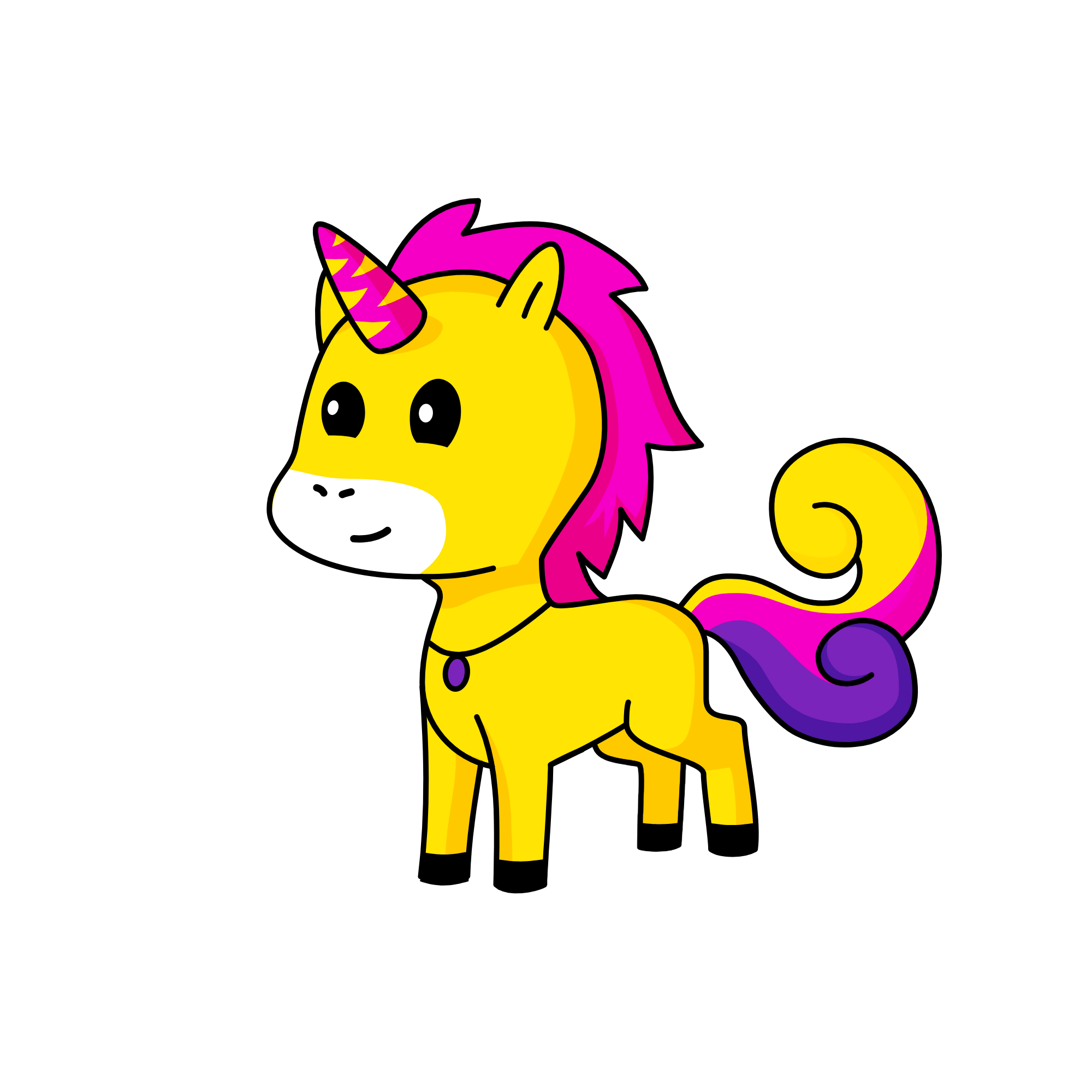 Sparkles, the unicorn