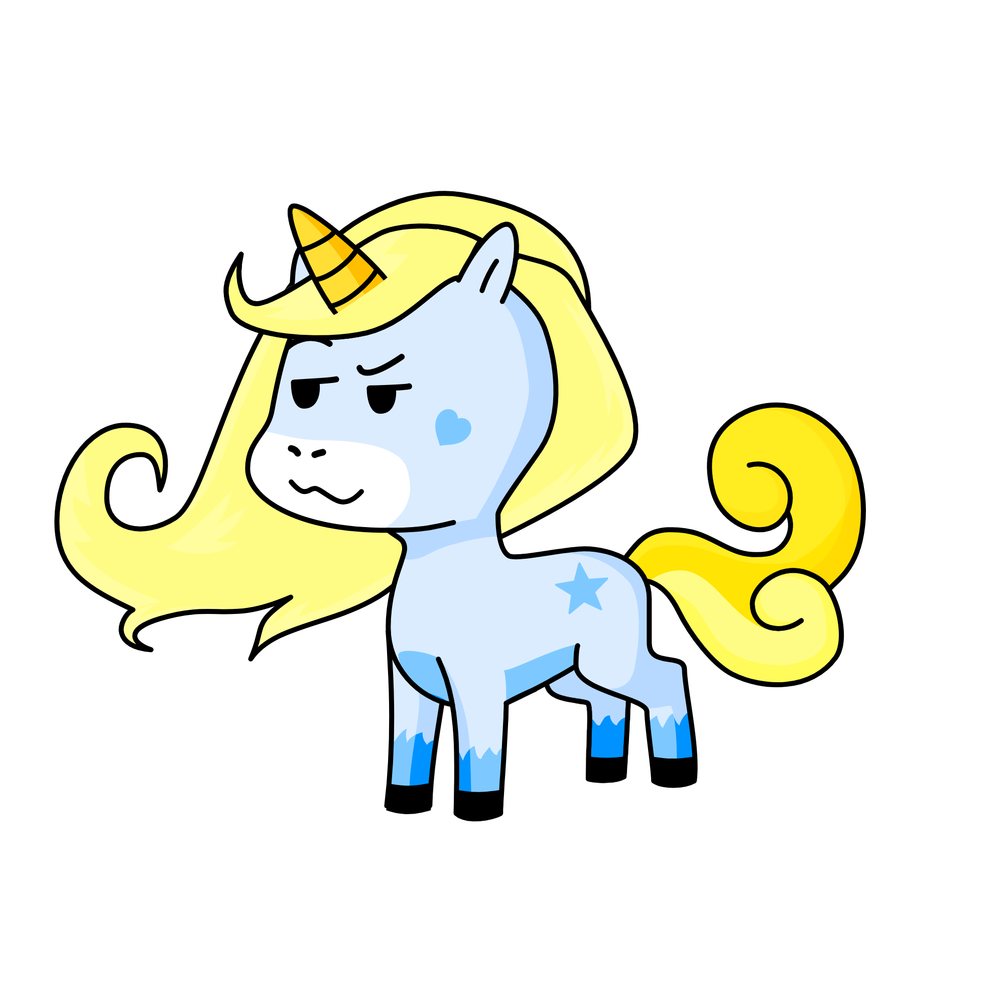 Cheerleader unicorn: we betta than u me: i dont care cheerleading is stupid anyway..., the unicorn
