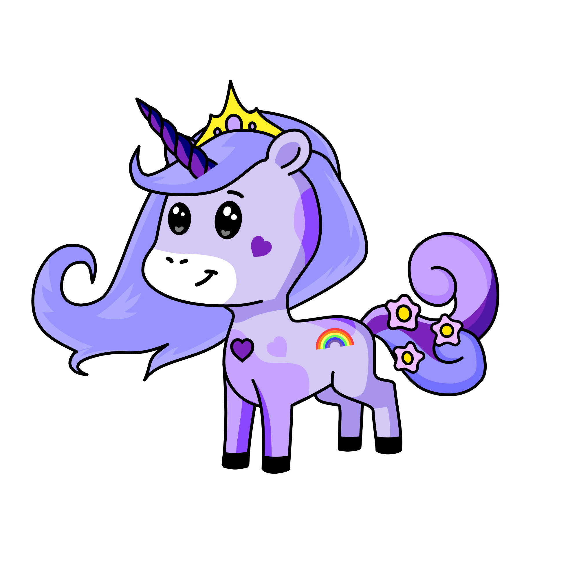 Princess Indigo , the unicorn