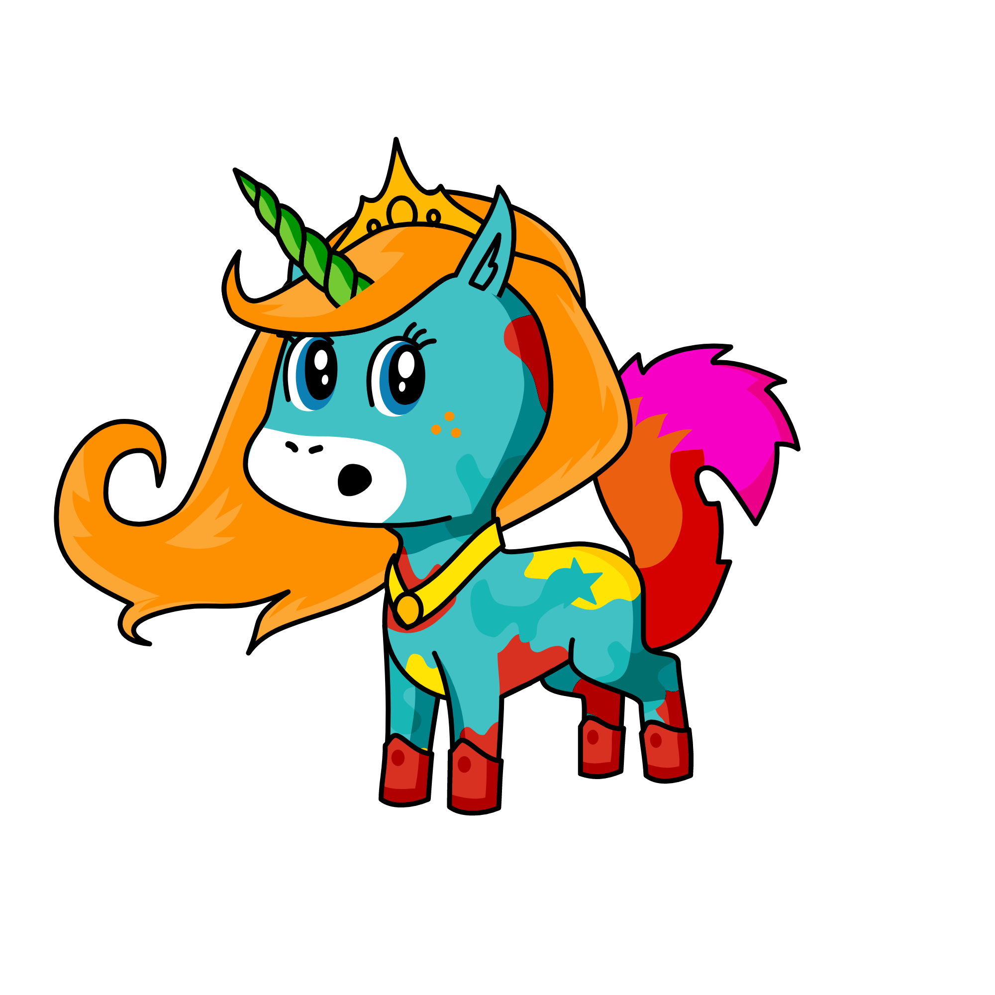 Queen of the Sea, the unicorn