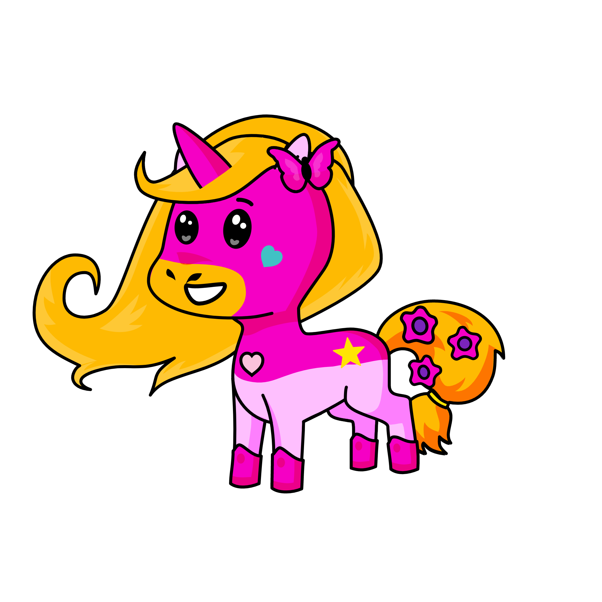 Cute Baby Star, the unicorn