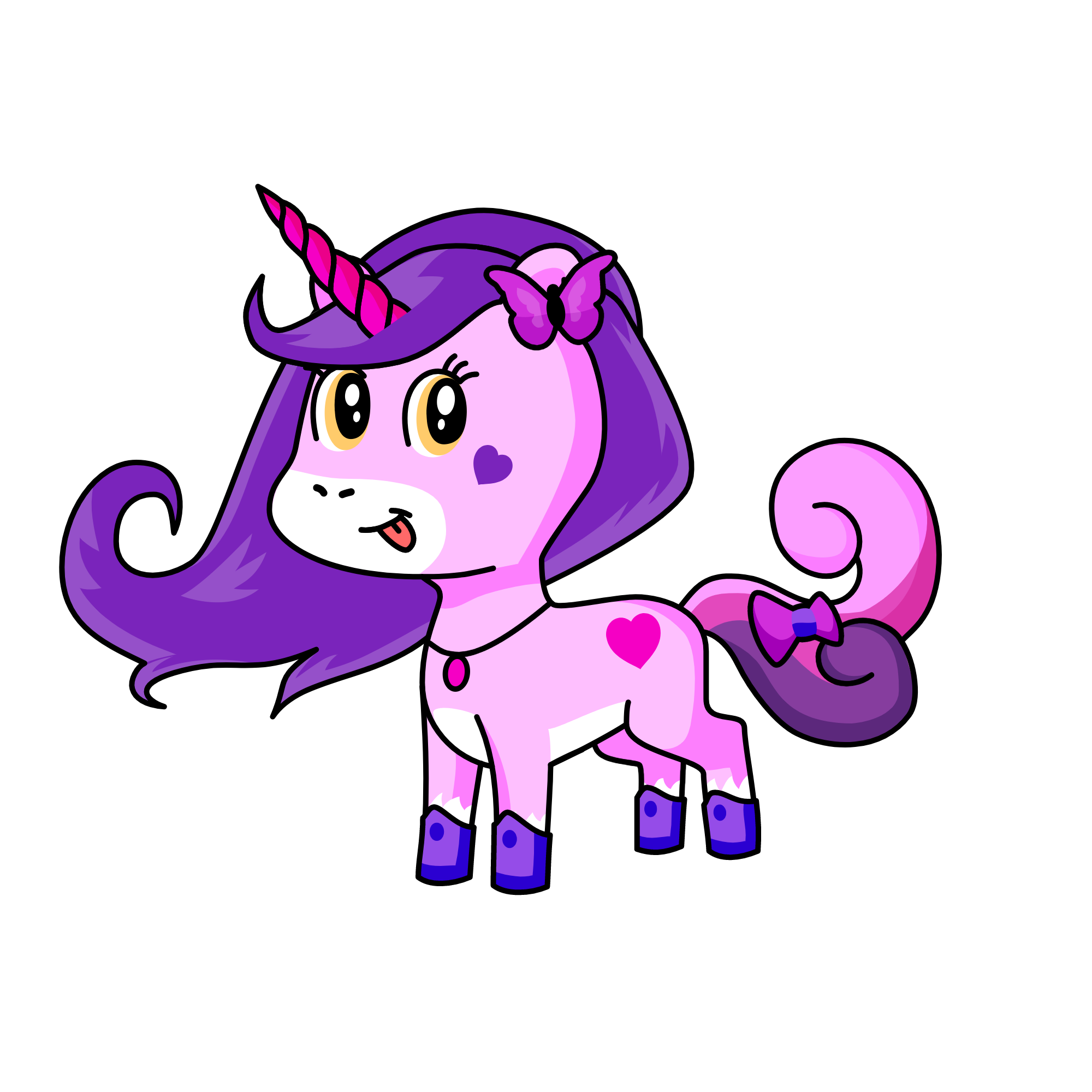 Pinky, the unicorn