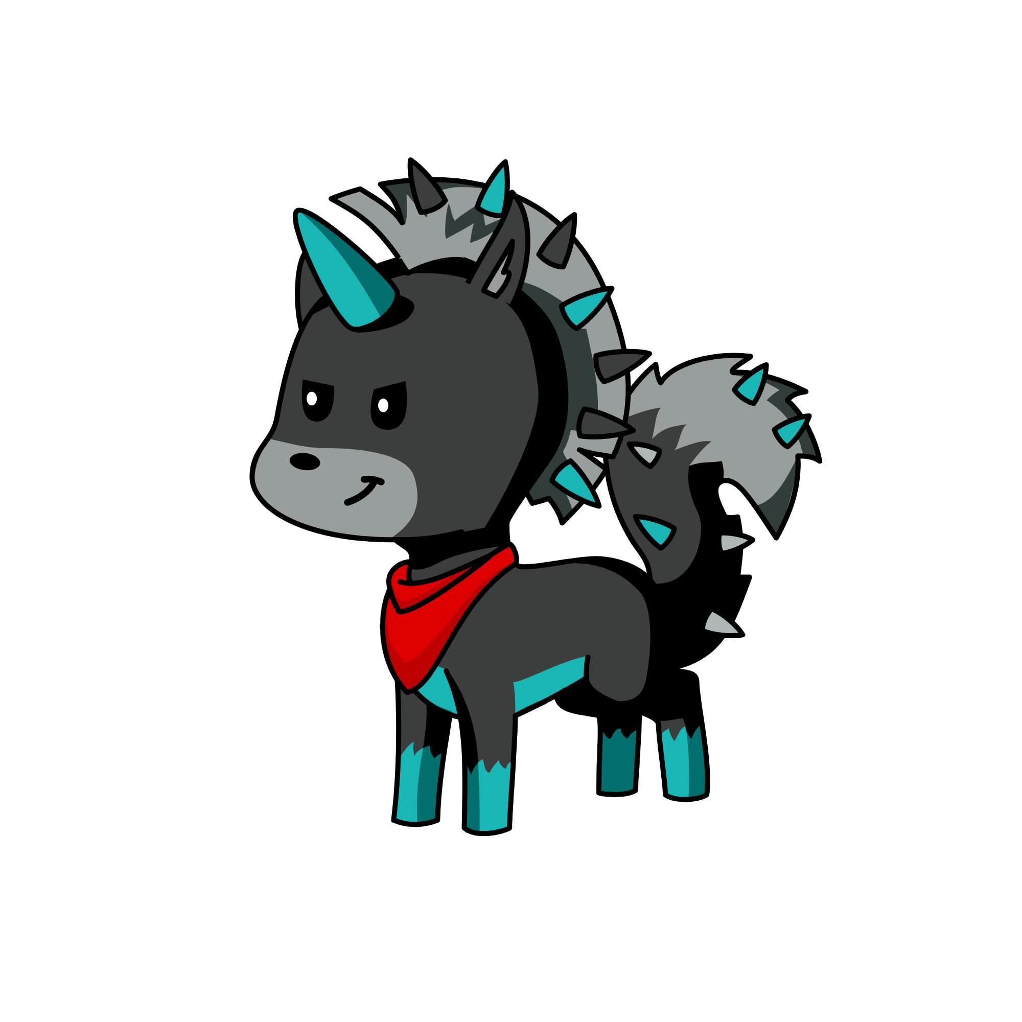 Wolf, the unicorn
