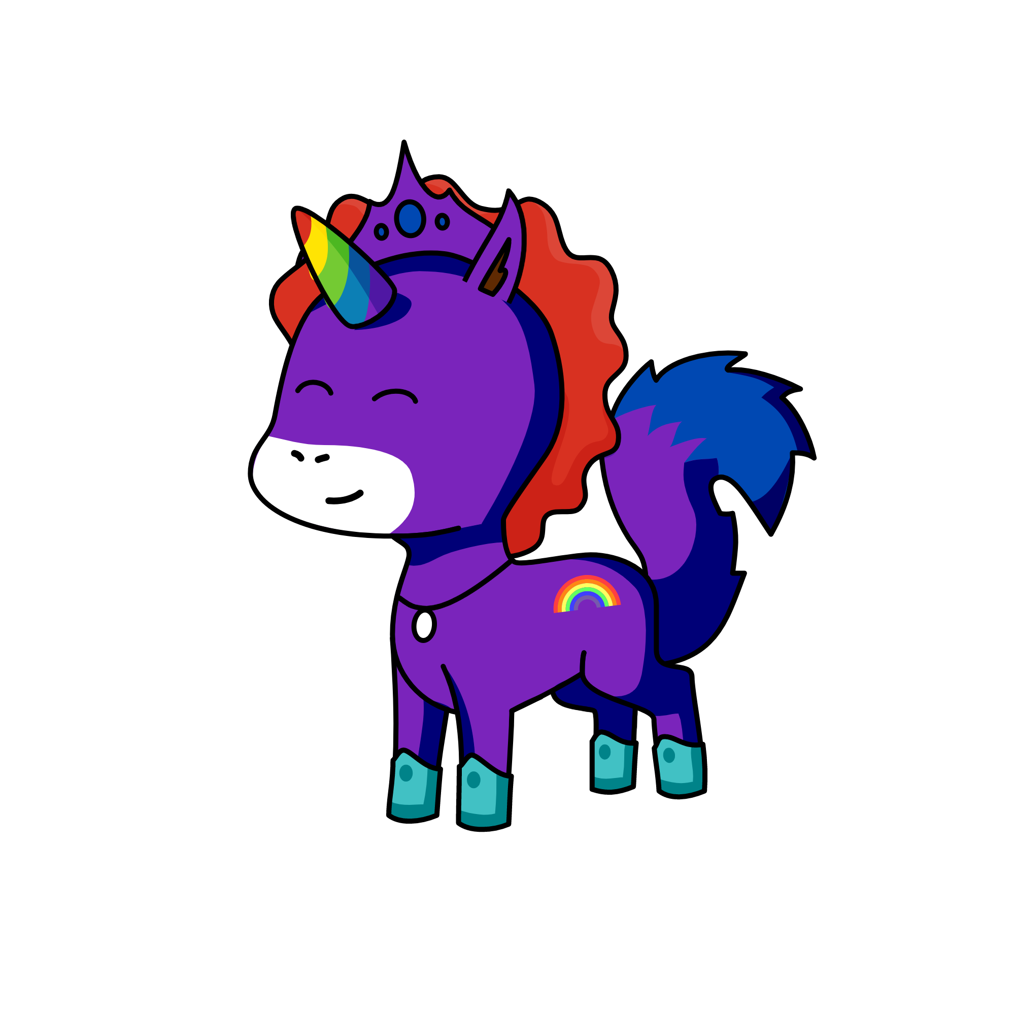 rainbow, the unicorn