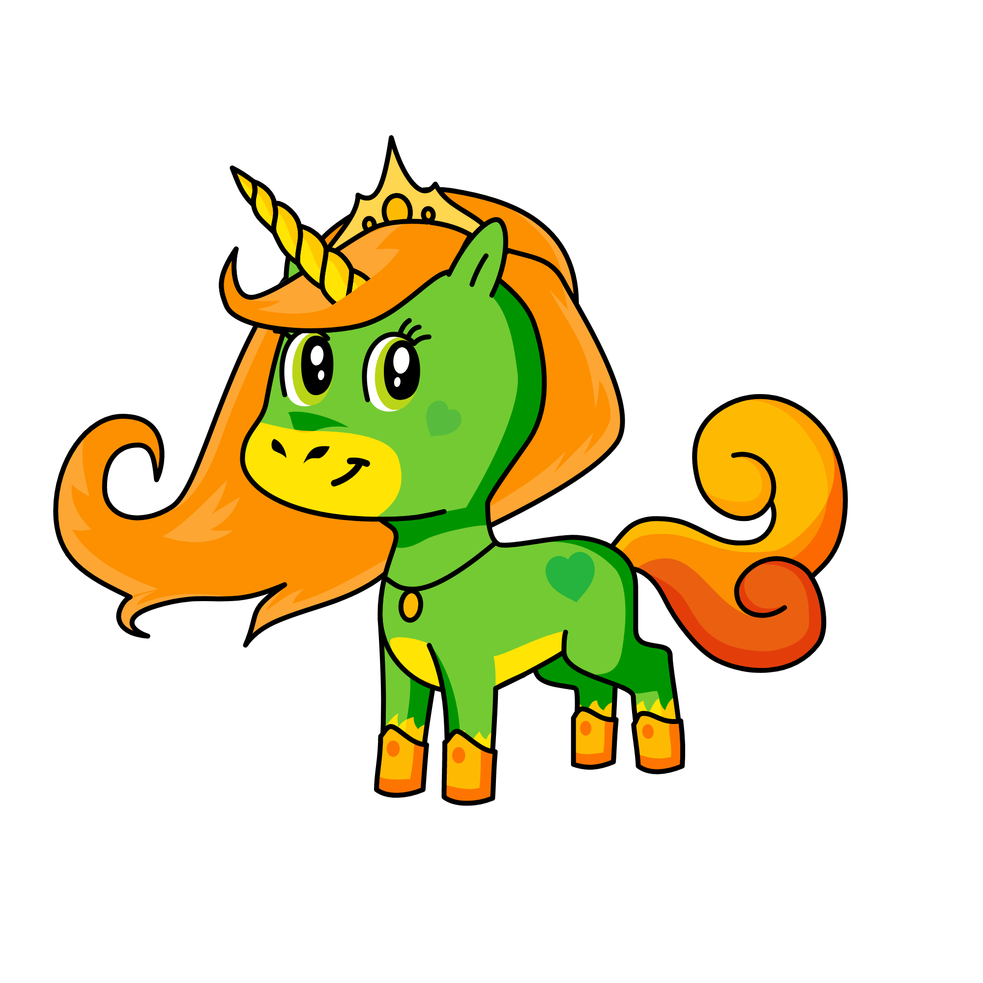 Sunburst, the unicorn