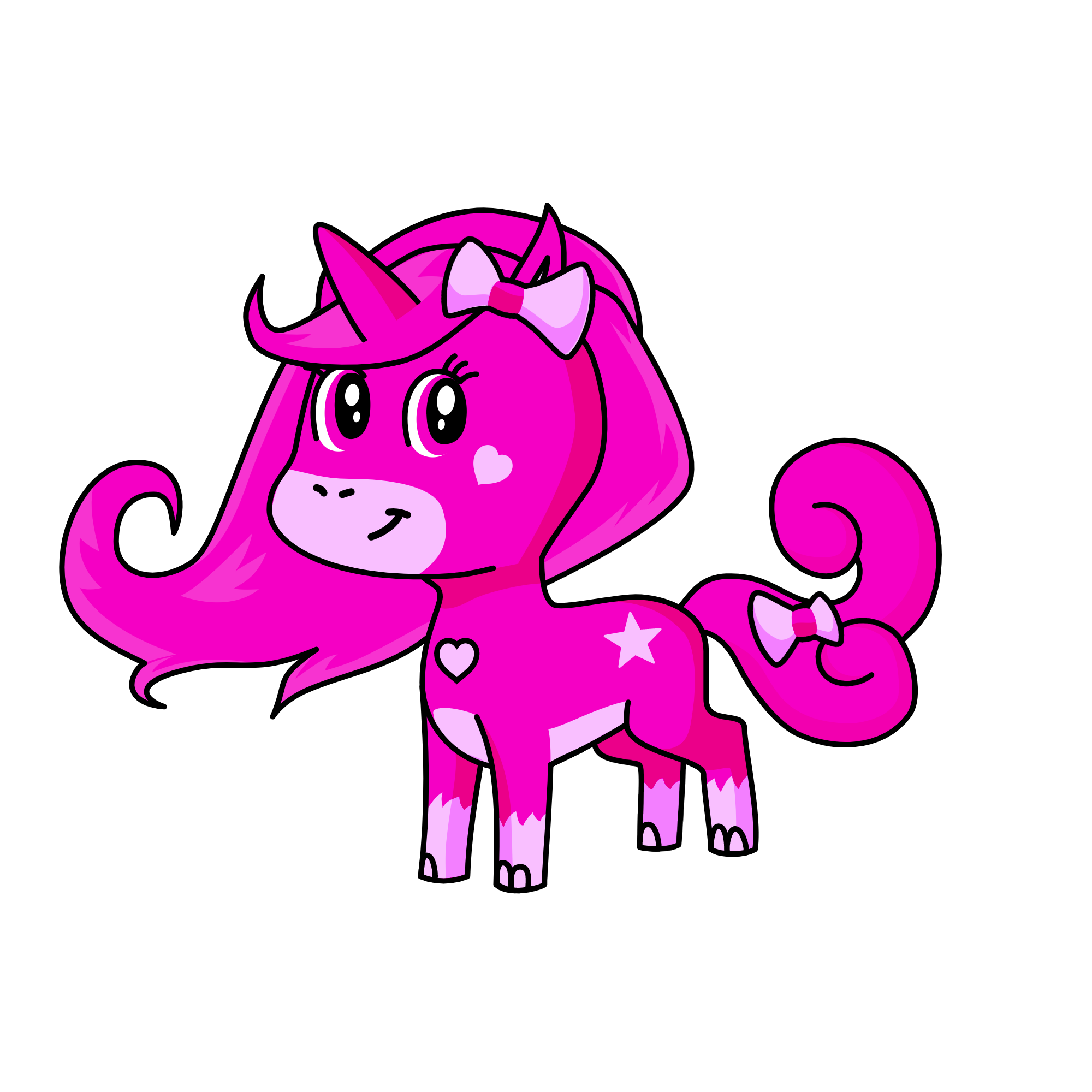 Purrfect Pink, the unicorn