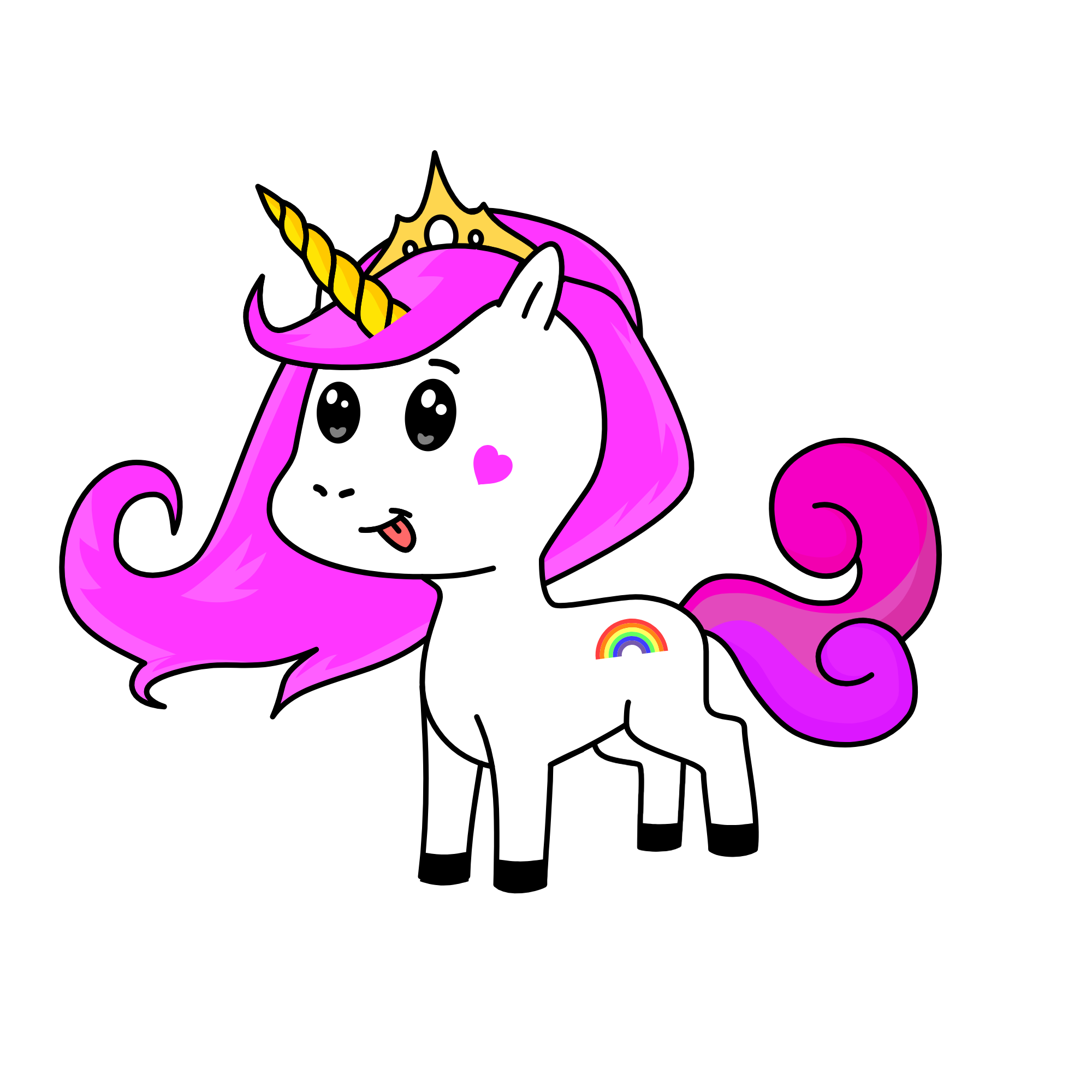 Pincky, the unicorn