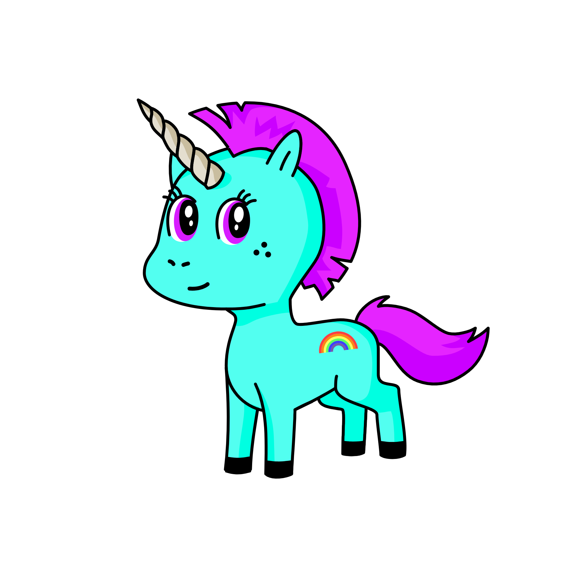 Unicornio Kawaii :3, the unicorn