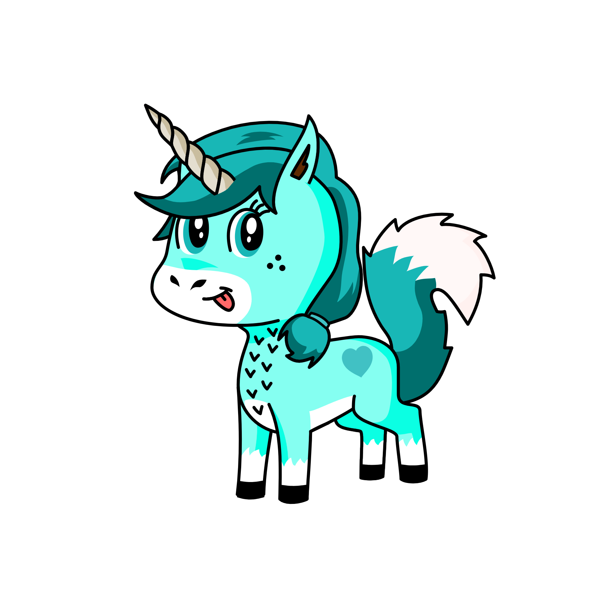 Sunshine Blue, the unicorn