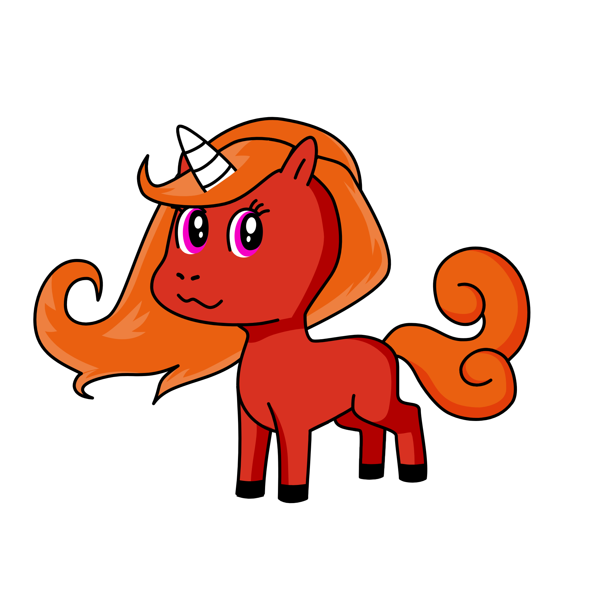 fire queen, the unicorn