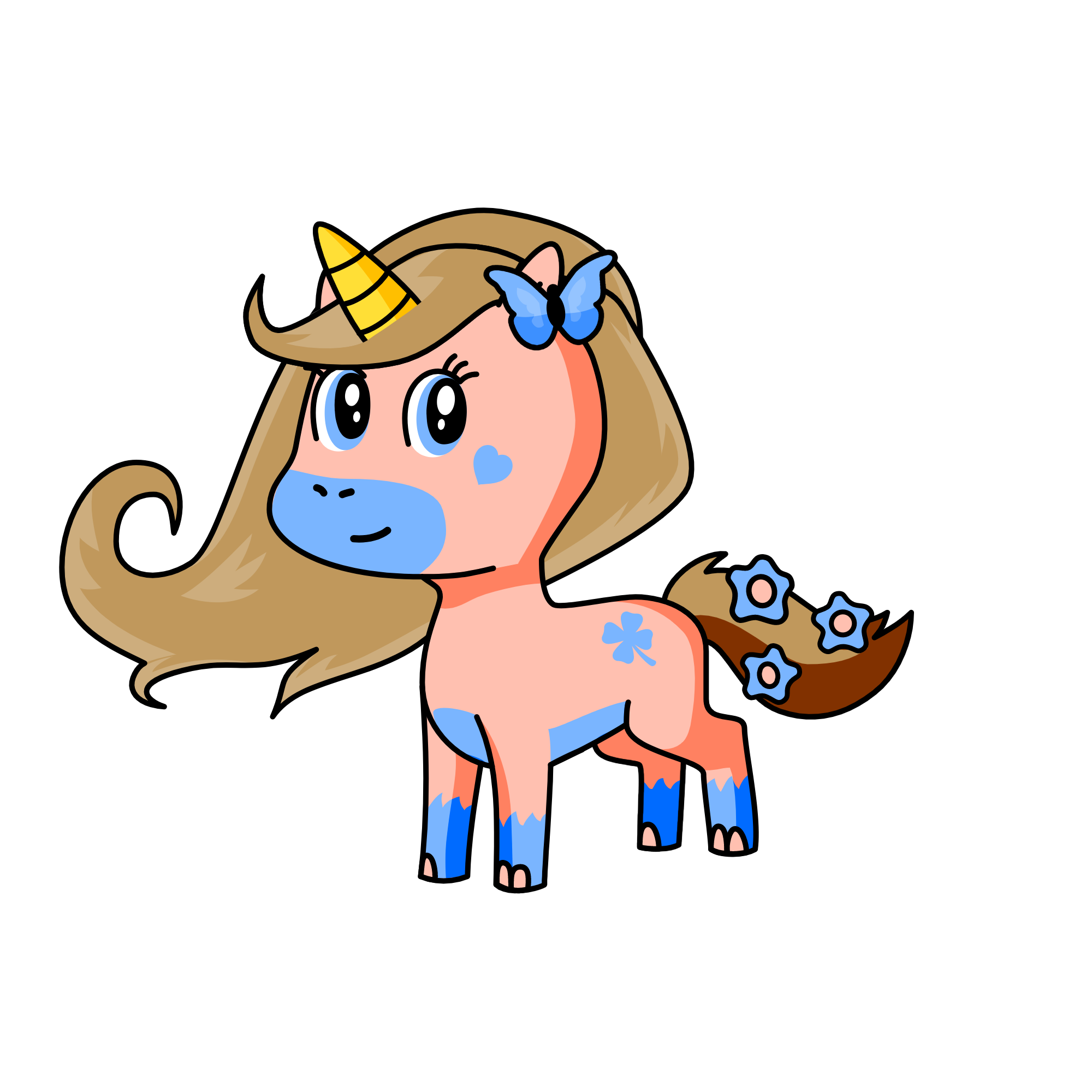 Lucky Charm she only comes out once a 100 years so cherish her and (coming soon!) sisters visit, the unicorn
