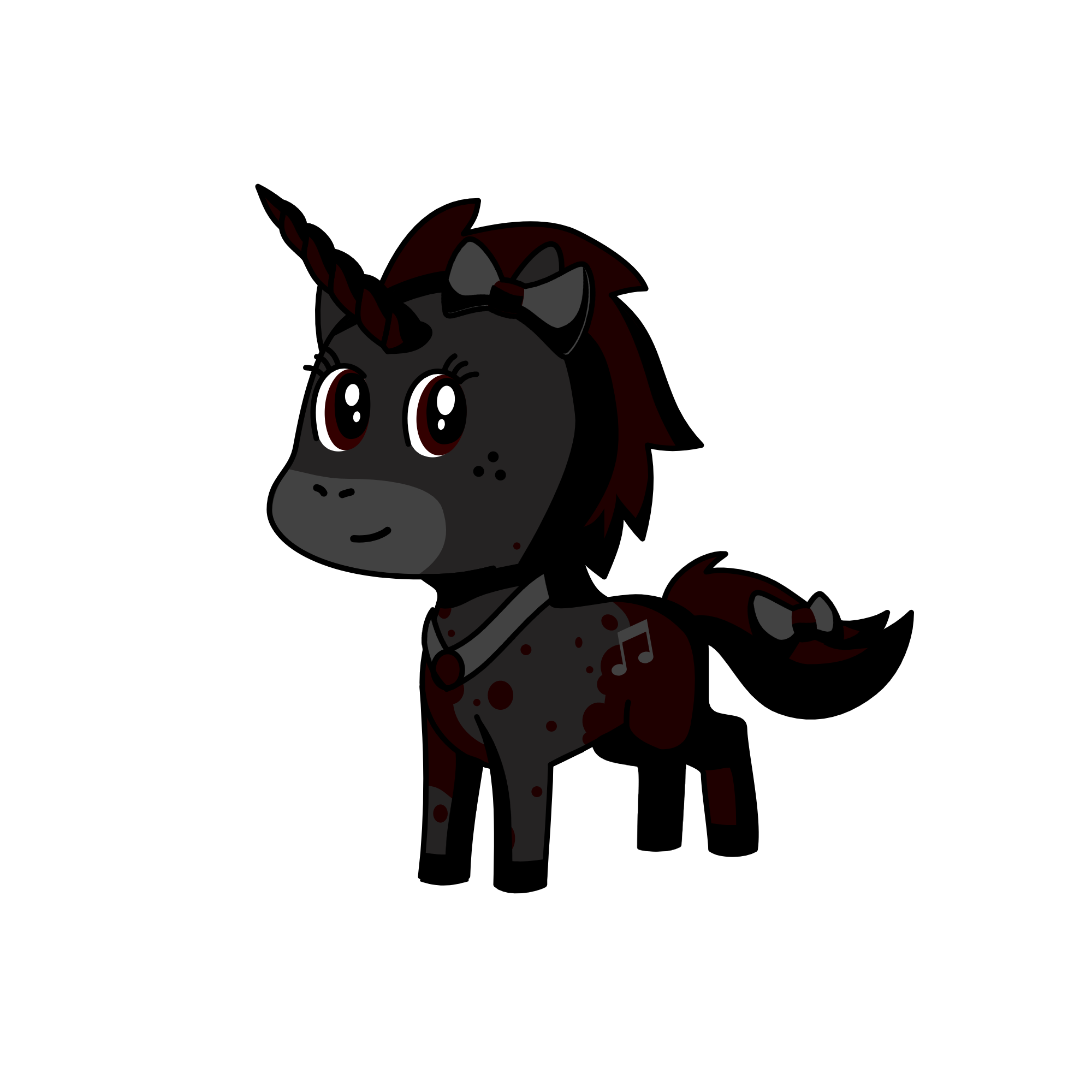 Uniblack, the unicorn