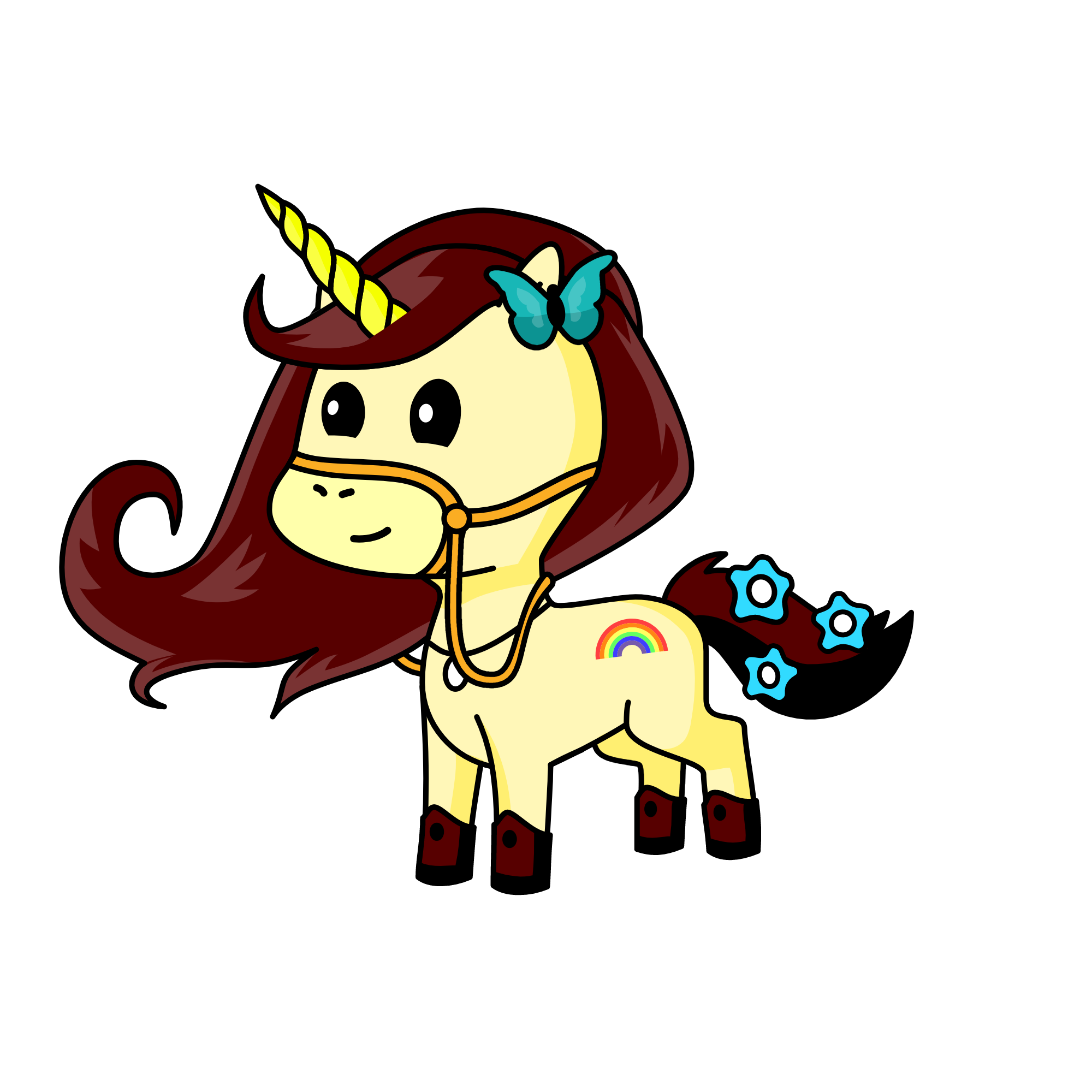 Rainbows, the unicorn