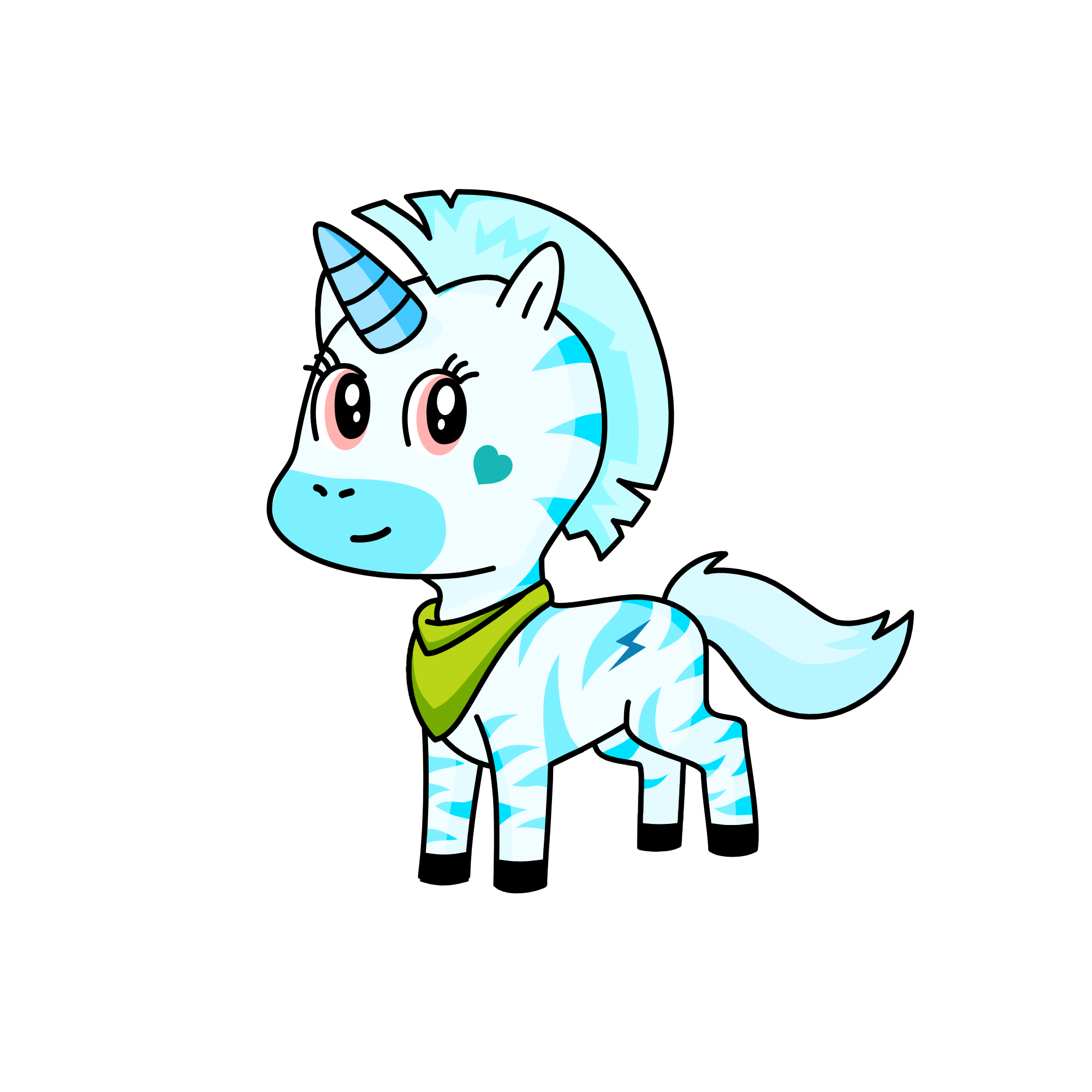 Lightning, the unicorn