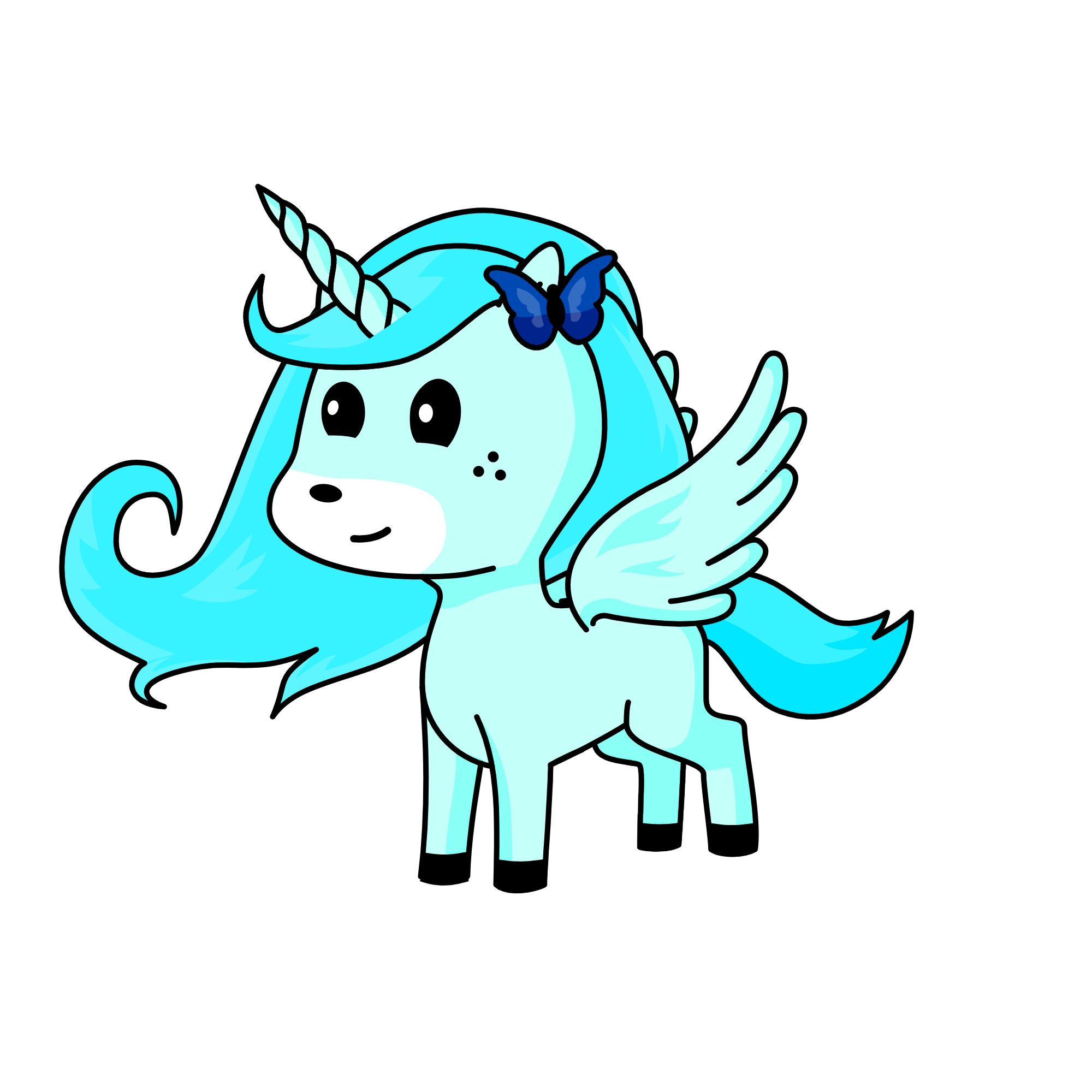 Winter, the unicorn