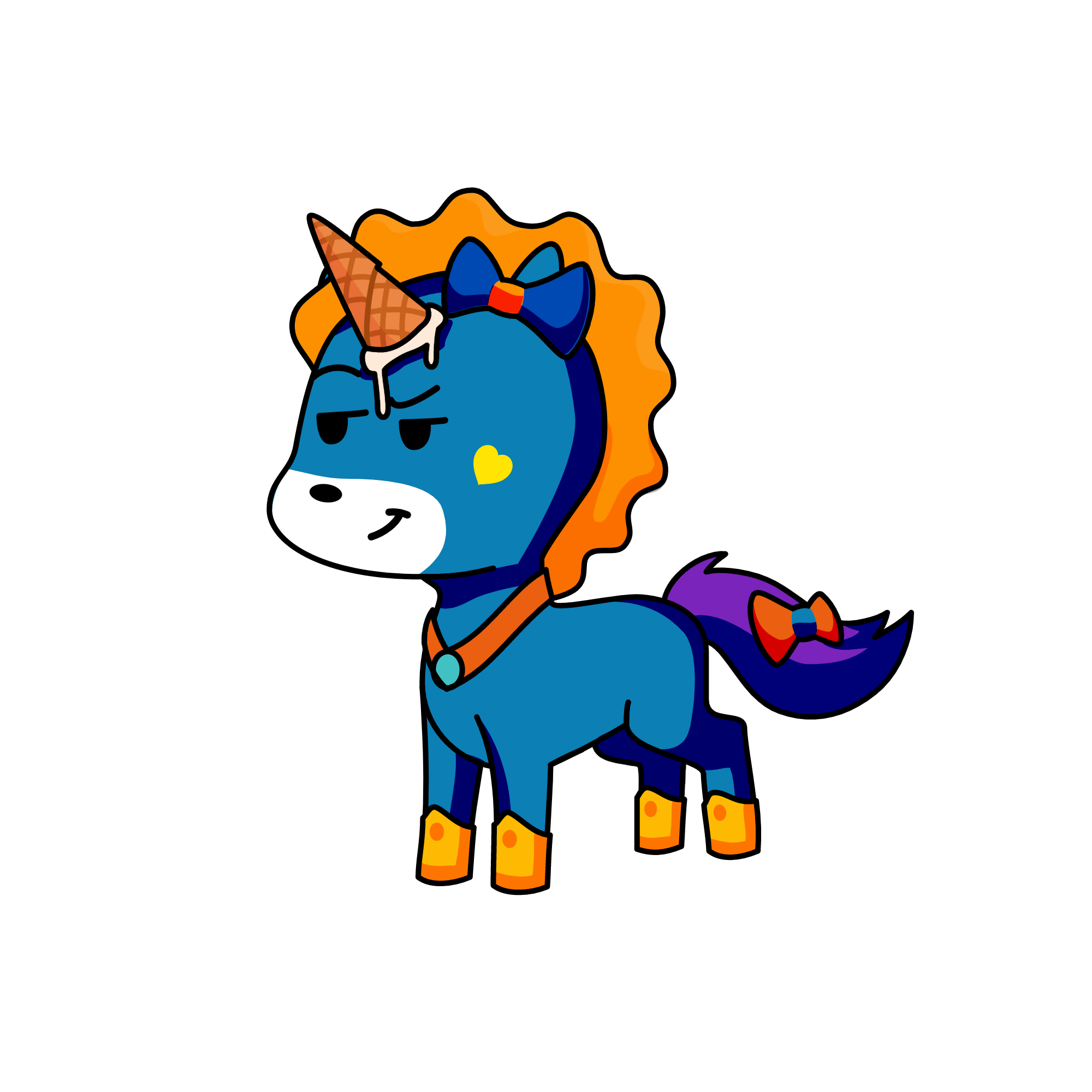 oh sorry an accident, the unicorn