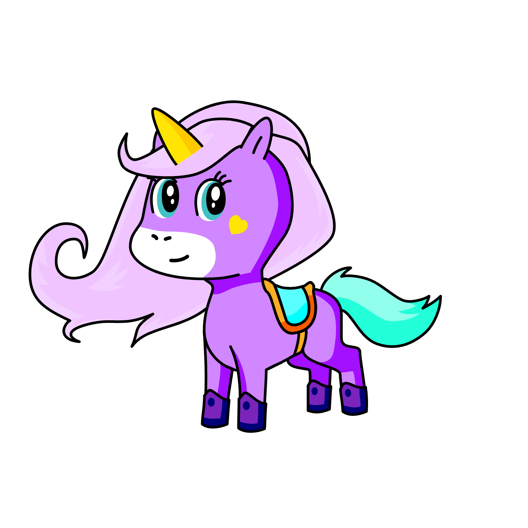Lalt colold, the unicorn