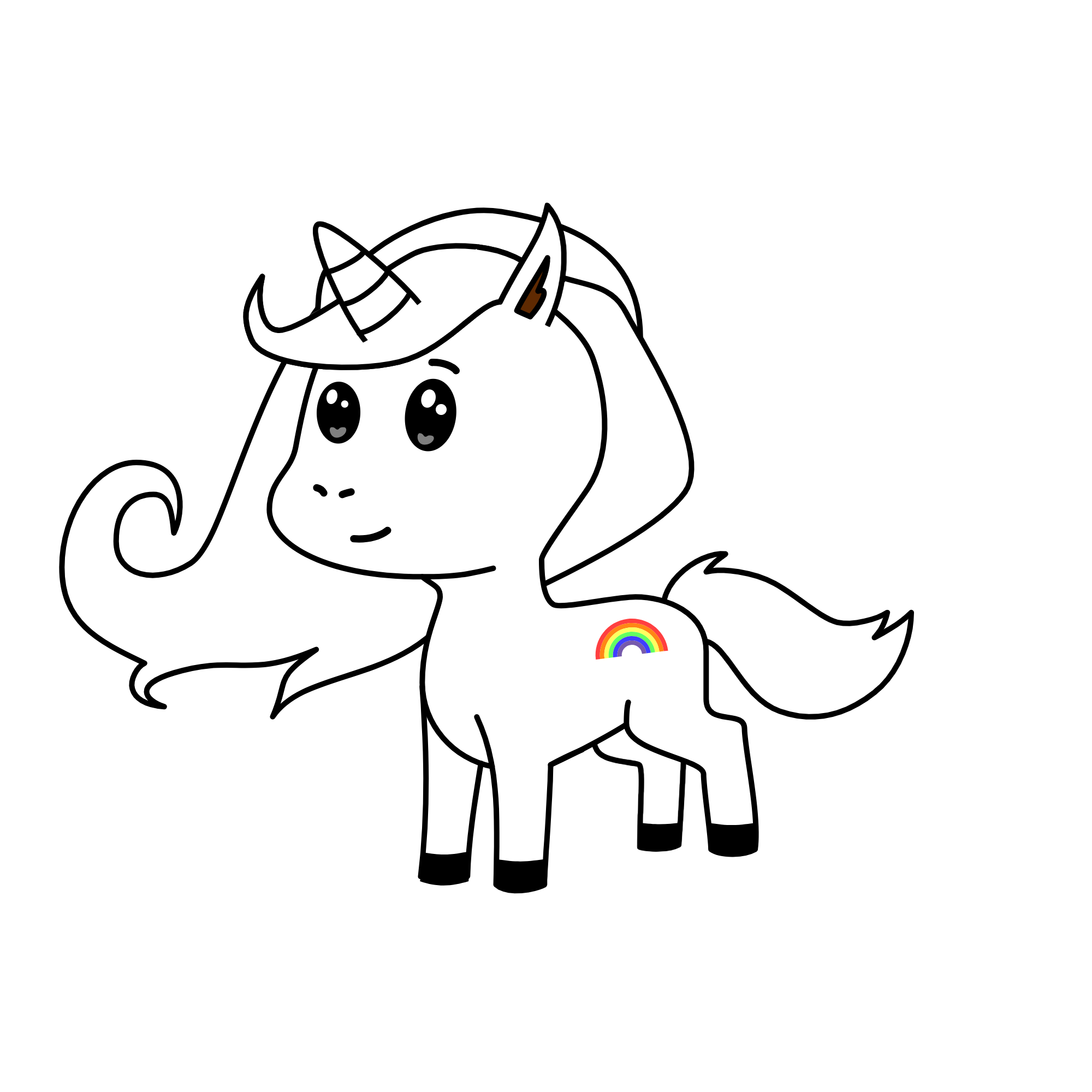 i dont know her name but she is copyright, the unicorn