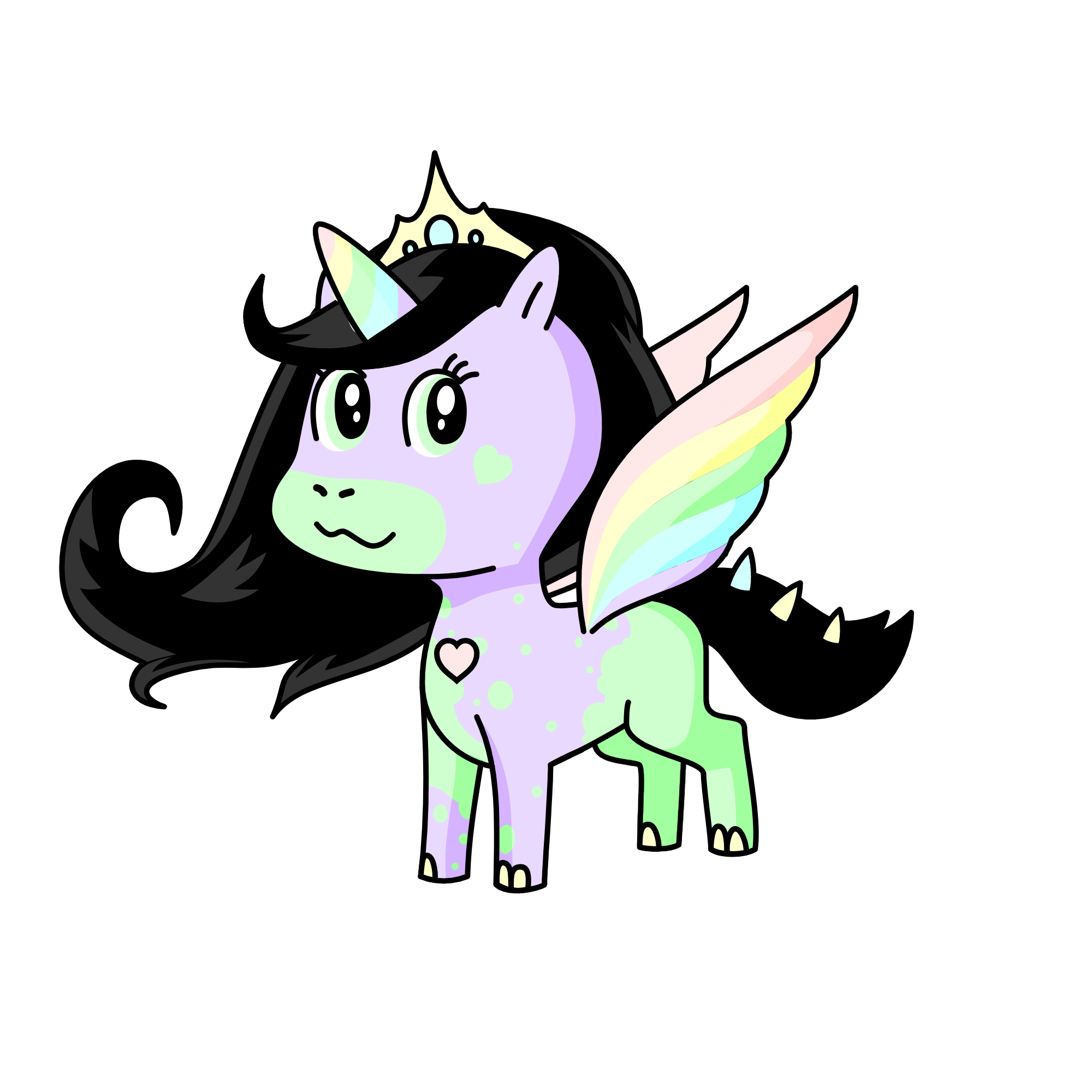 Lilac Noooooooooooooooooooooob (dont know why i named her that), the unicorn
