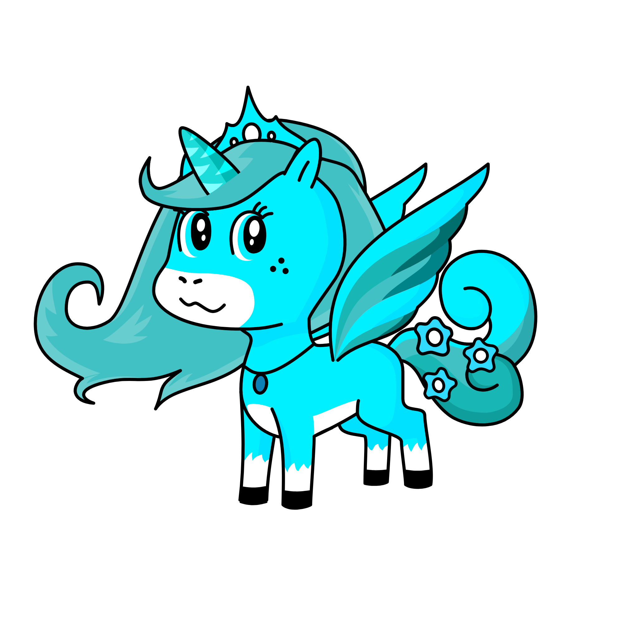 azul, the unicorn