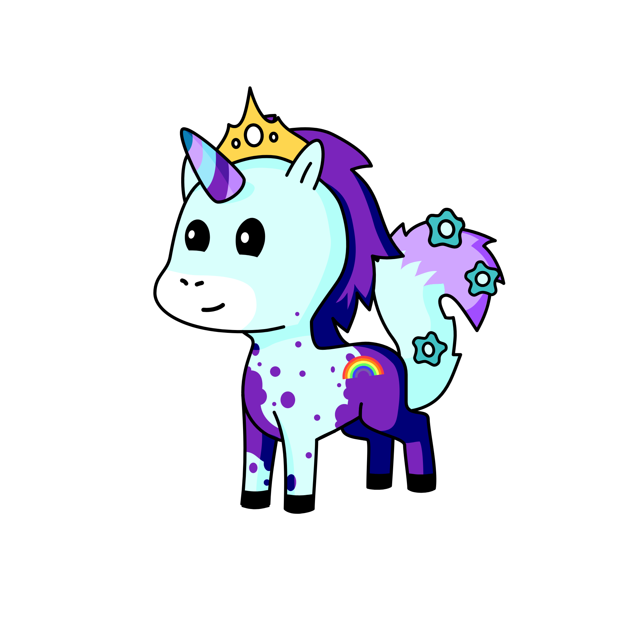#Stepped in paint, the unicorn