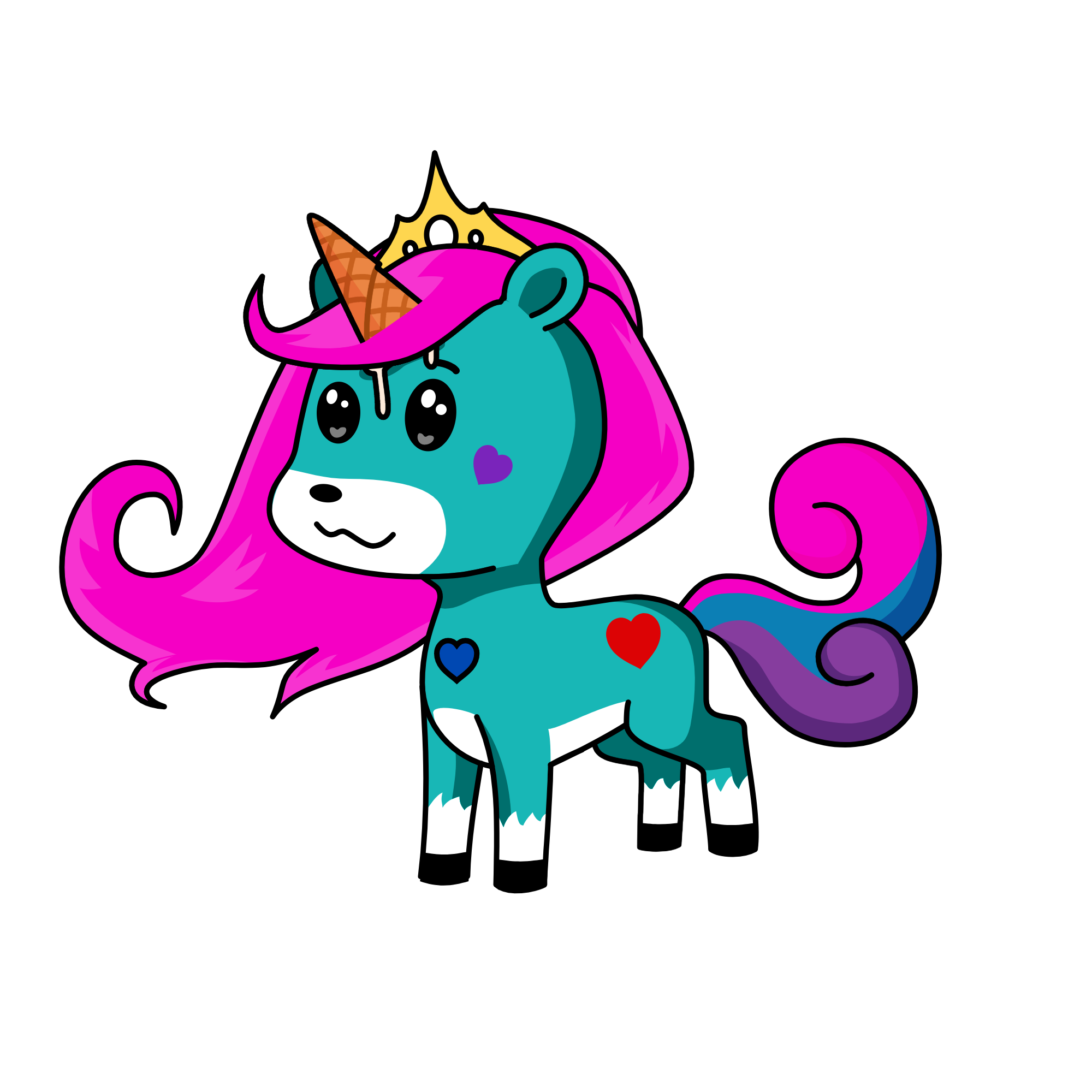 Candy, the unicorn