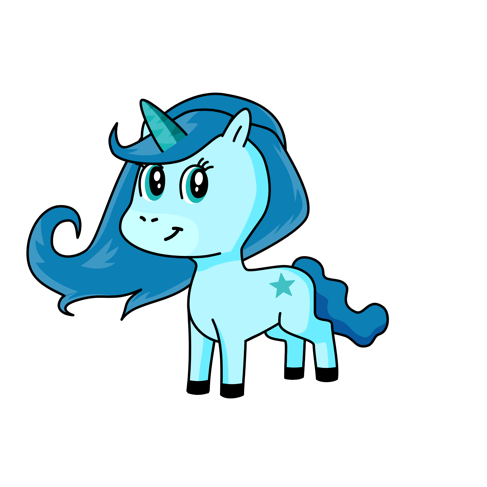 Winter, the unicorn