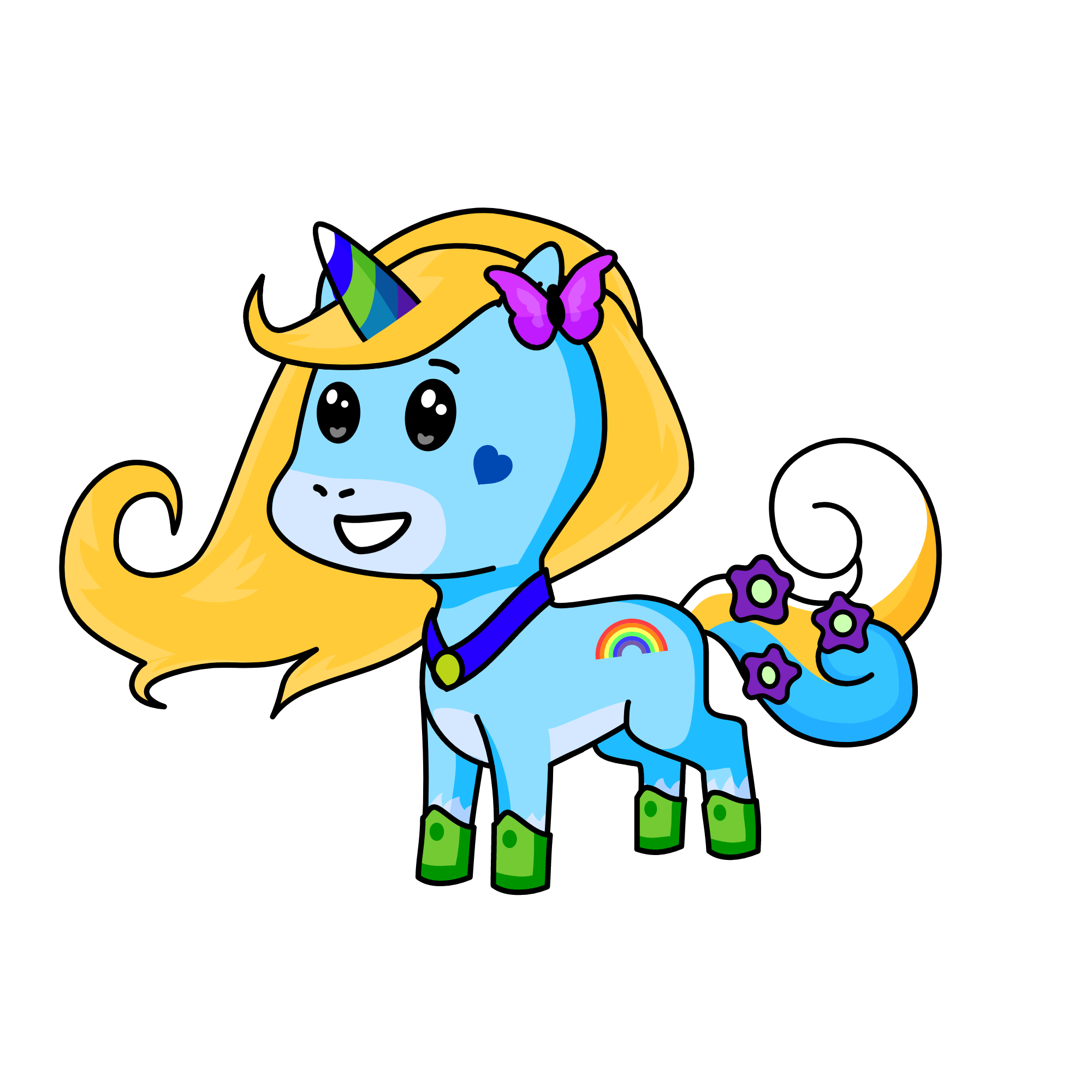 butterfly ^v^, the unicorn