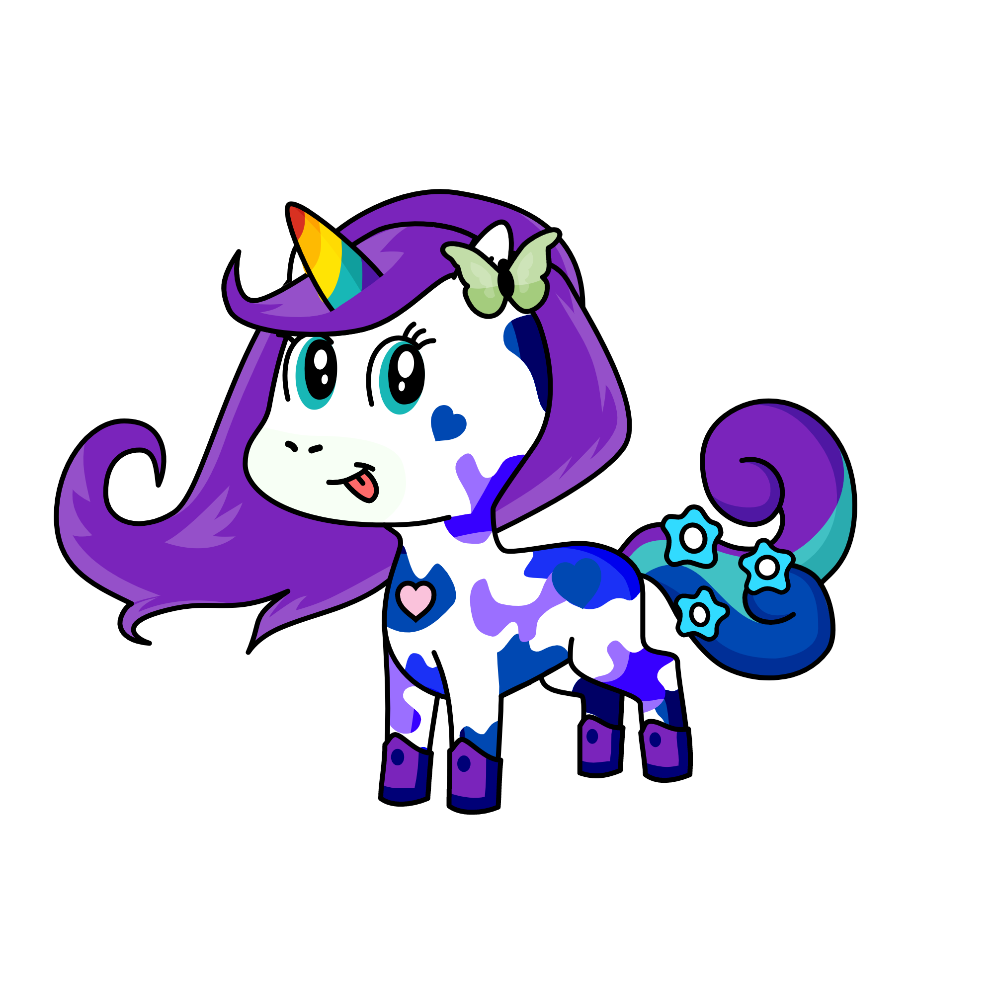 blu, the unicorn