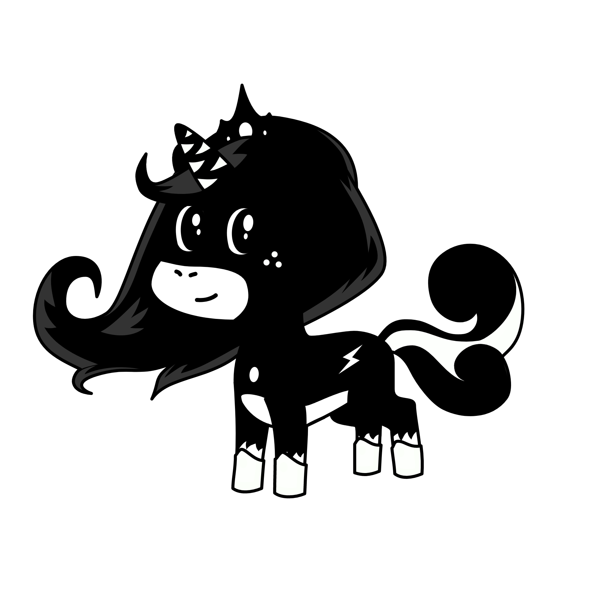 Dark Queen, the unicorn