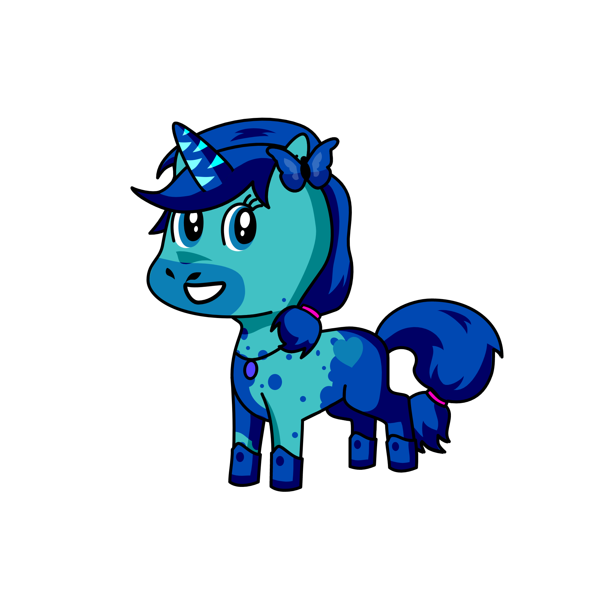 Diamond Rose Heart, the unicorn