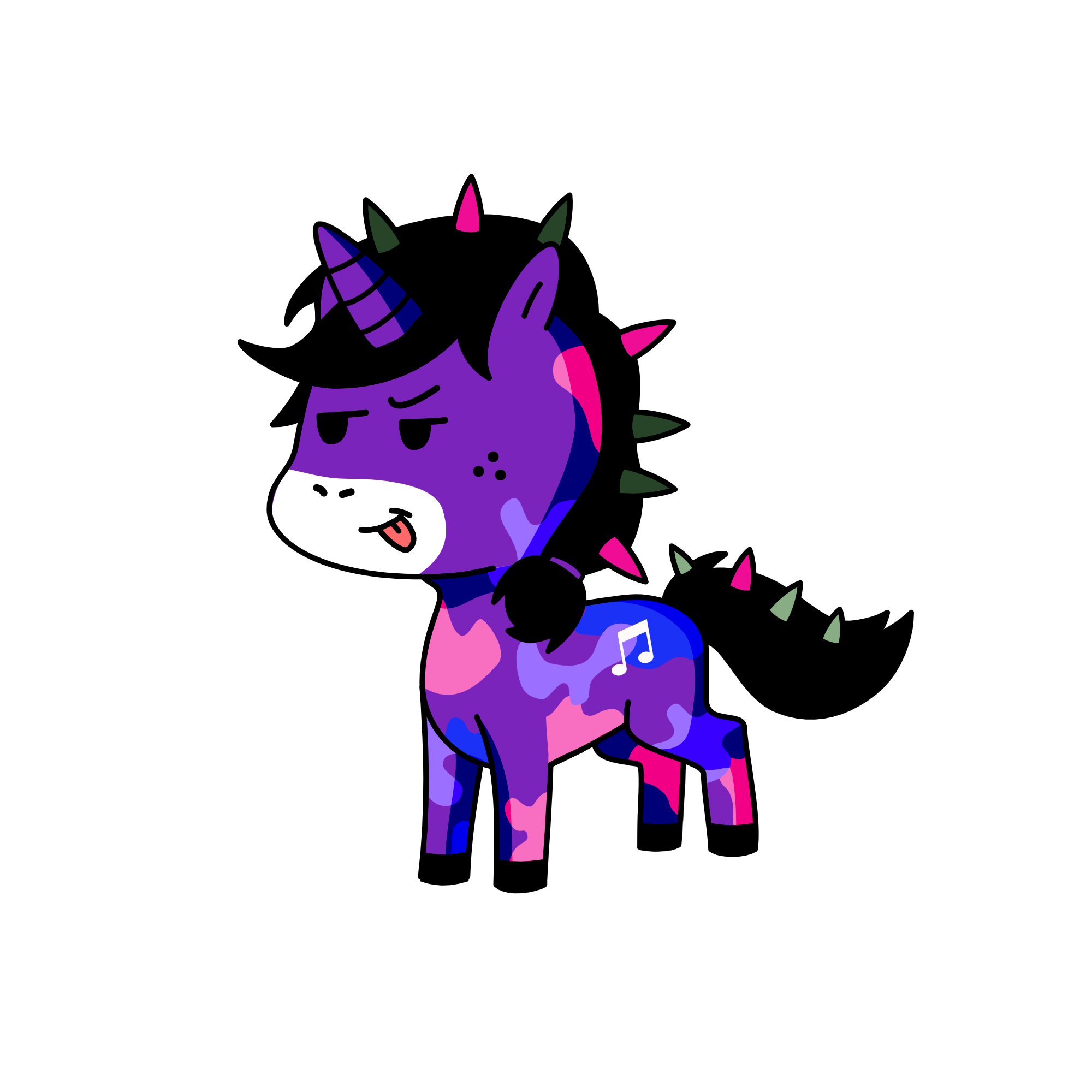 Spikey , the unicorn