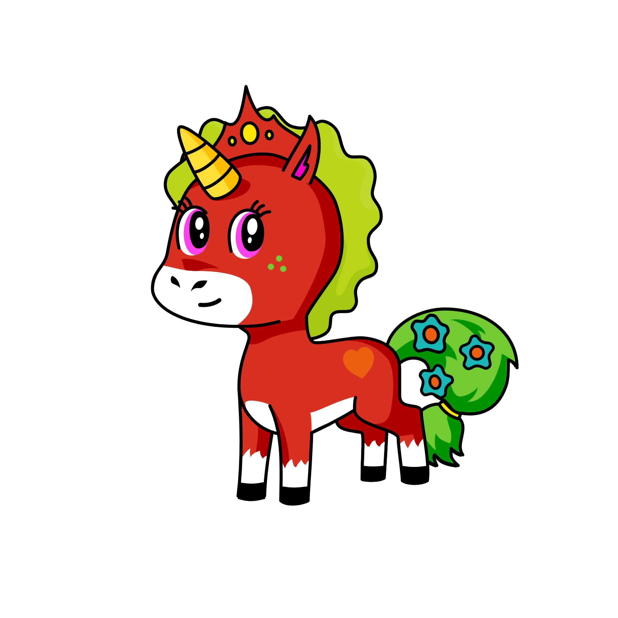 Rainbow dash, the unicorn