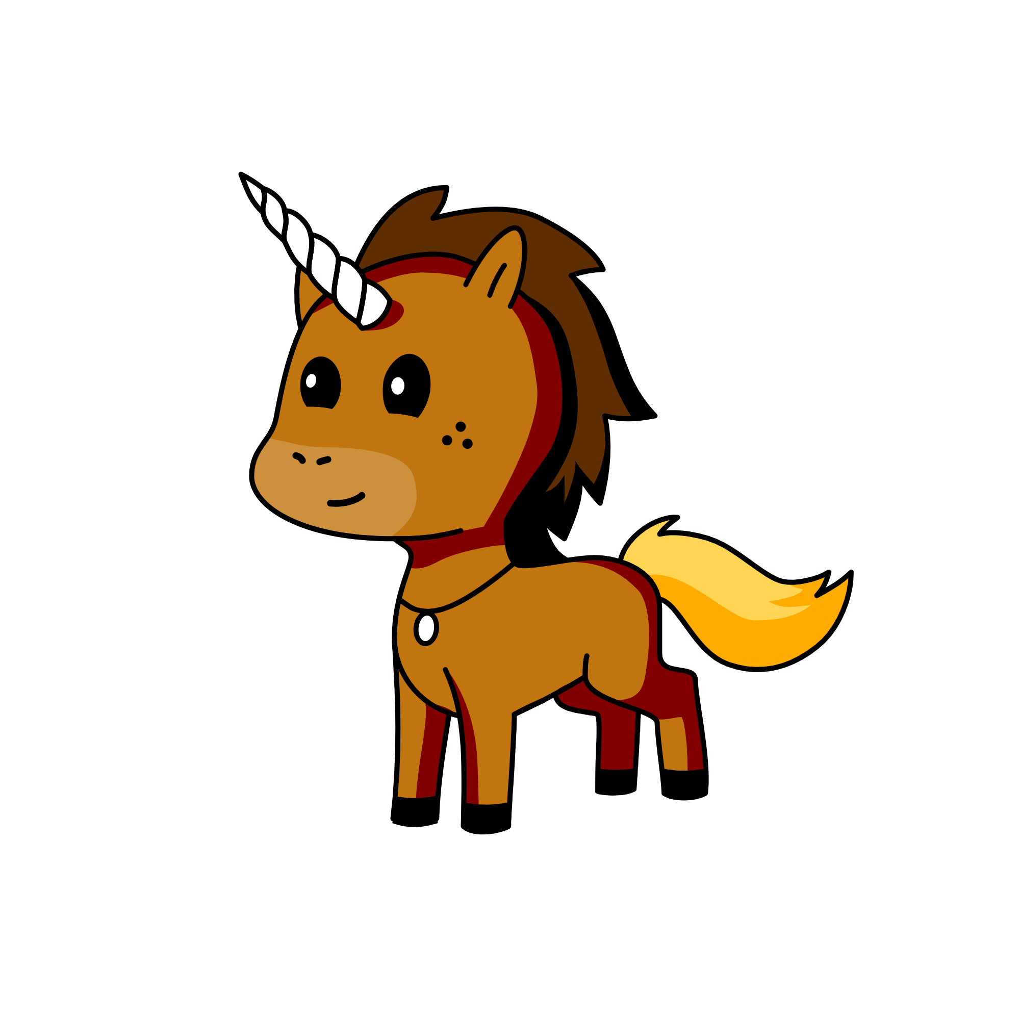 Brownie, the unicorn