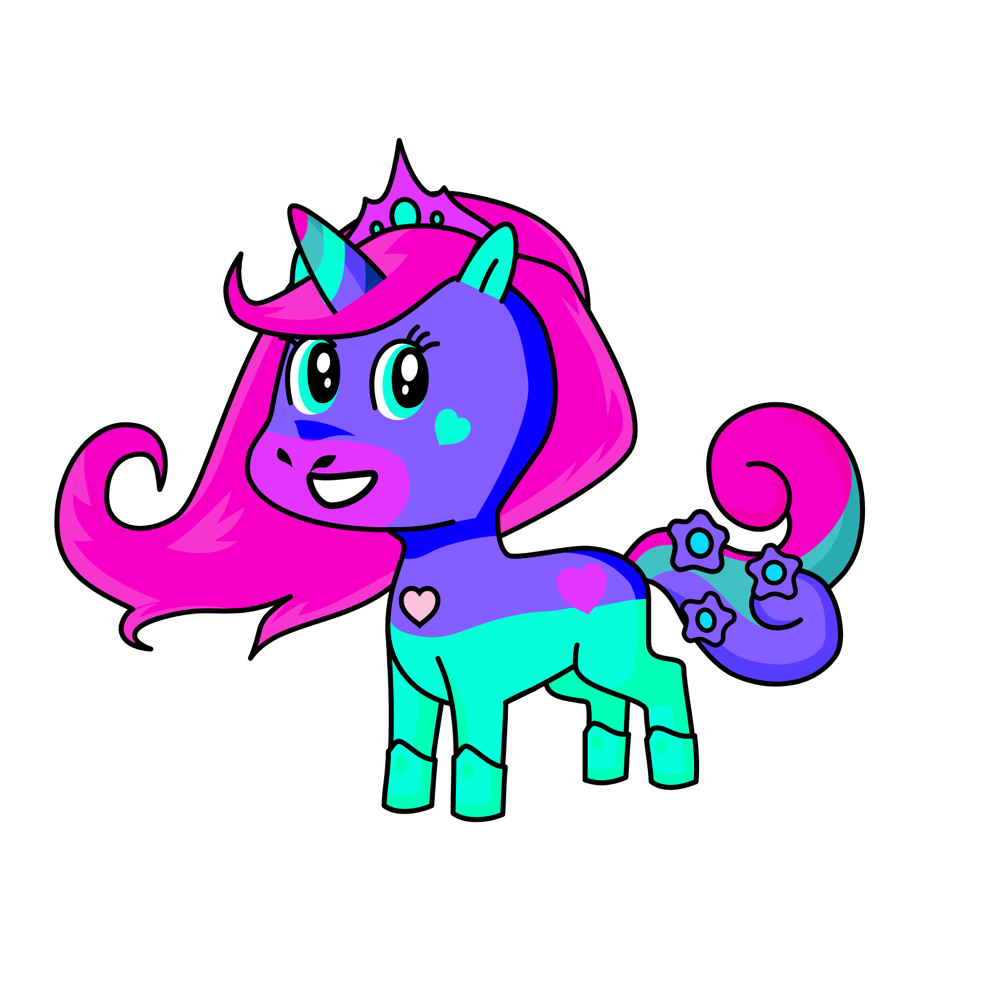 Light Rainbow Star, the unicorn
